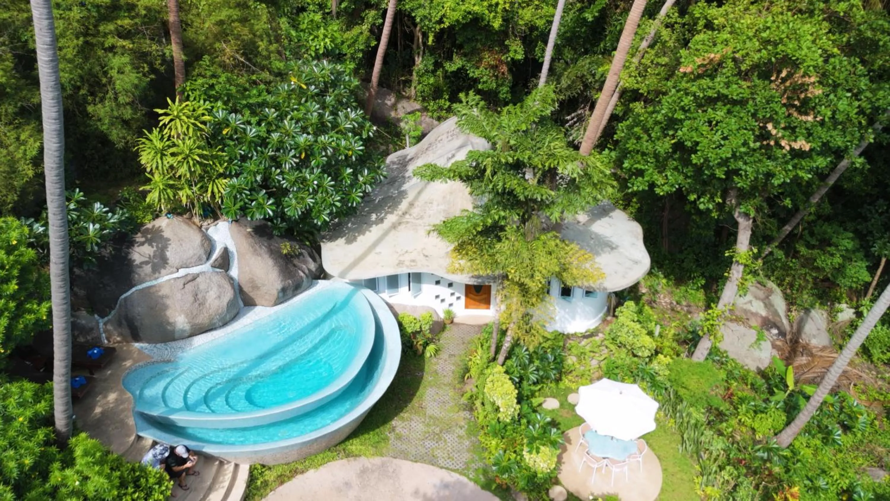 Bird's eye view in Monkey Flower Villas