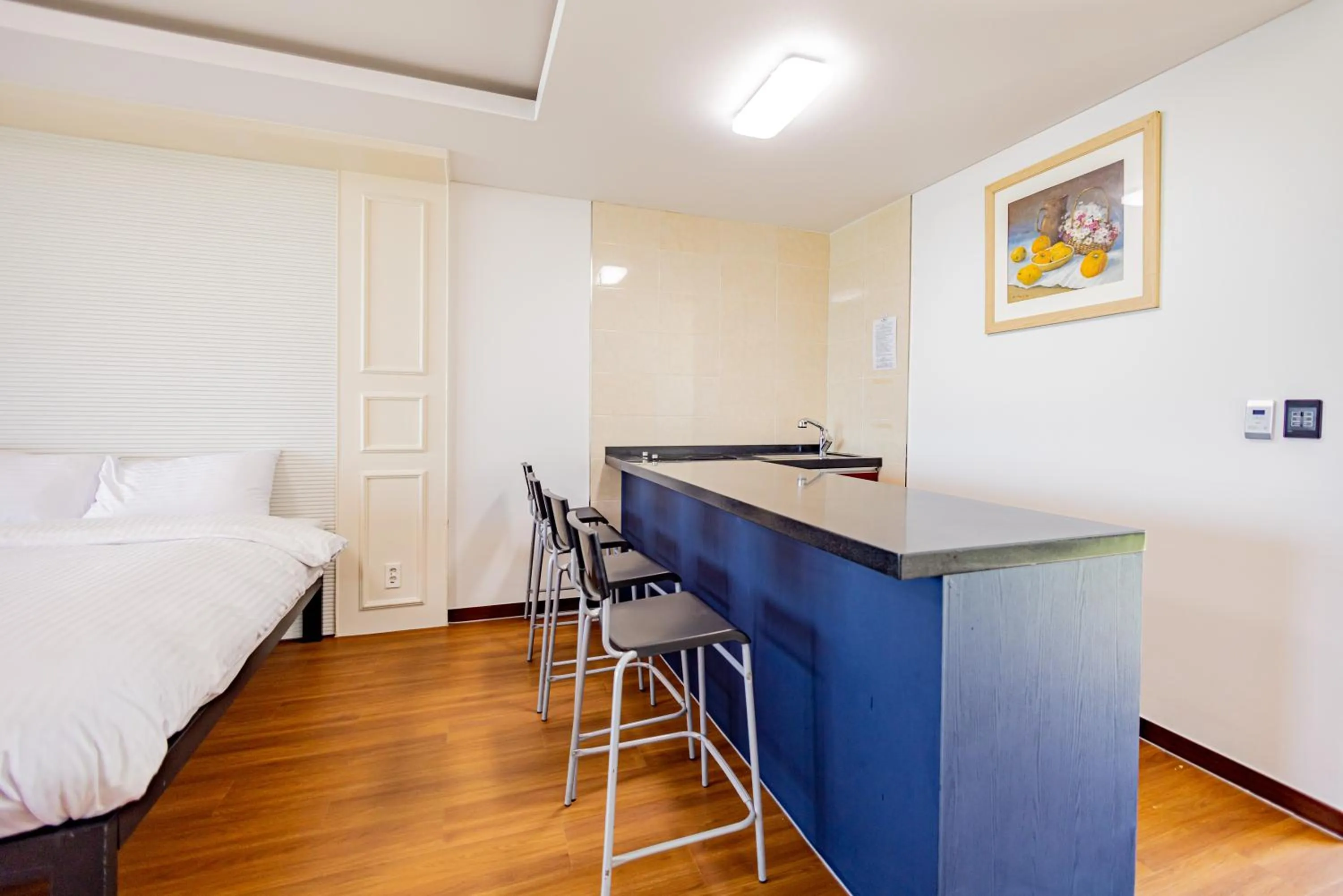 Bed in Jeju Arumdaun Resort