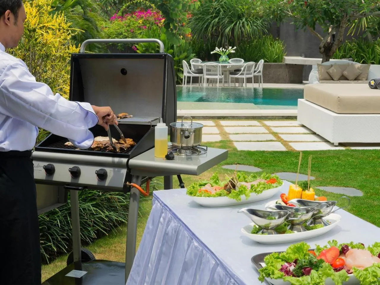 BBQ facilities in The Layar - Designer Villas and Spa, CHSE Certified