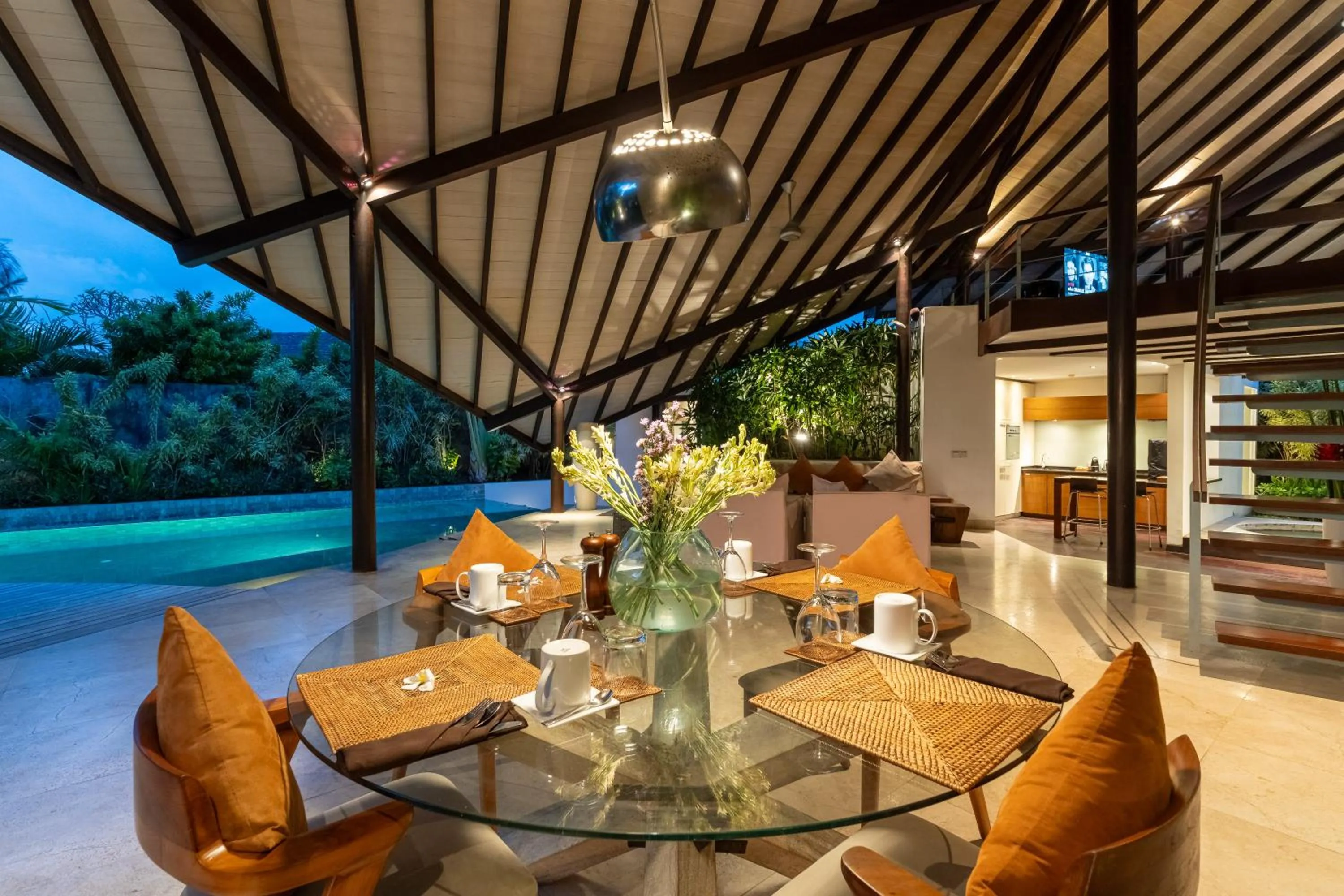 Dining area in The Layar - Designer Villas and Spa, CHSE Certified