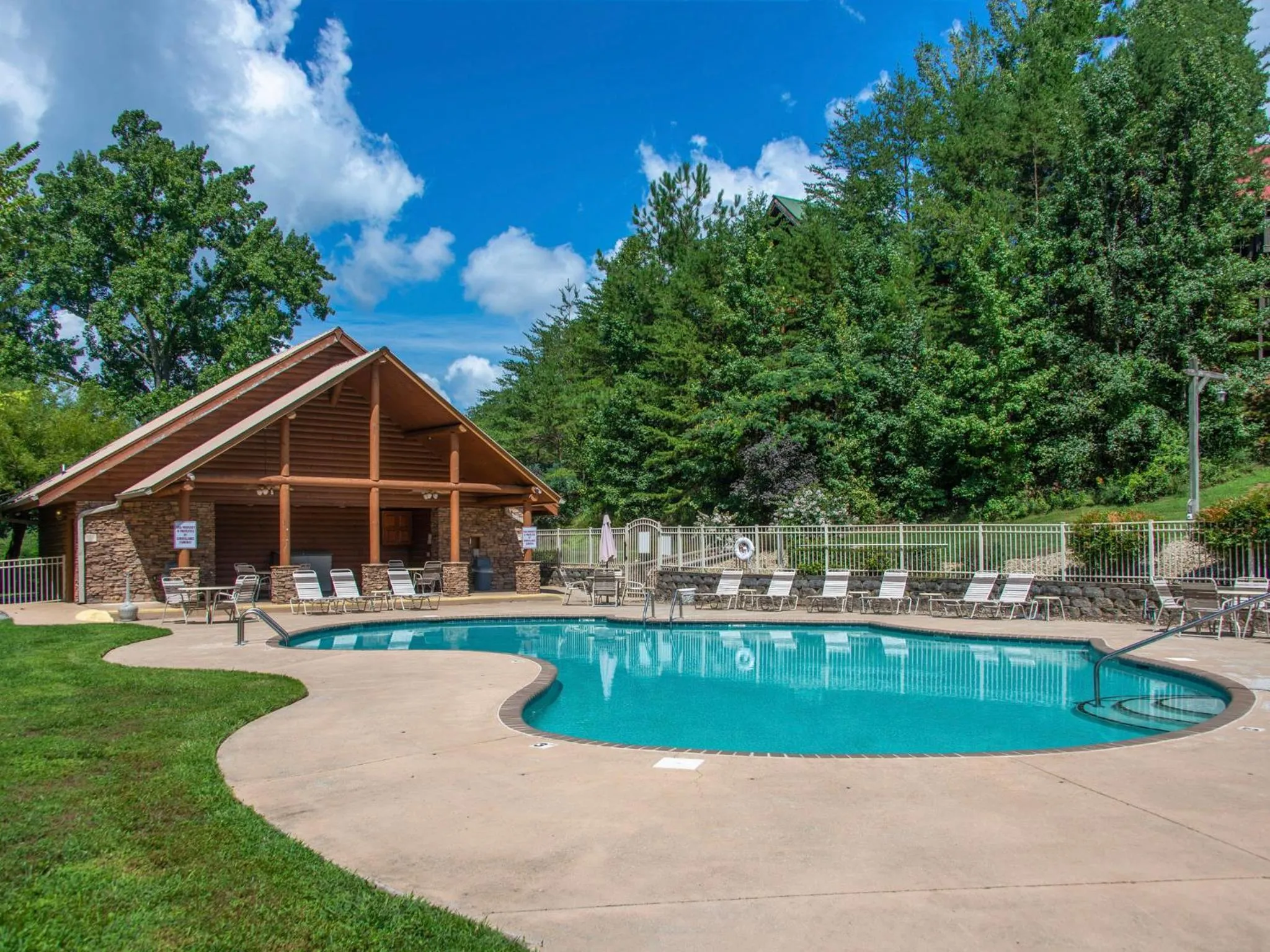 Swimming pool in Woodland Escape