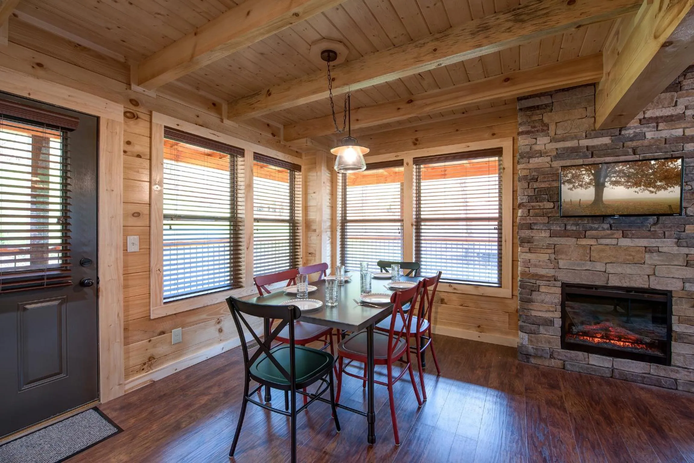 Living room in Woodland Escape