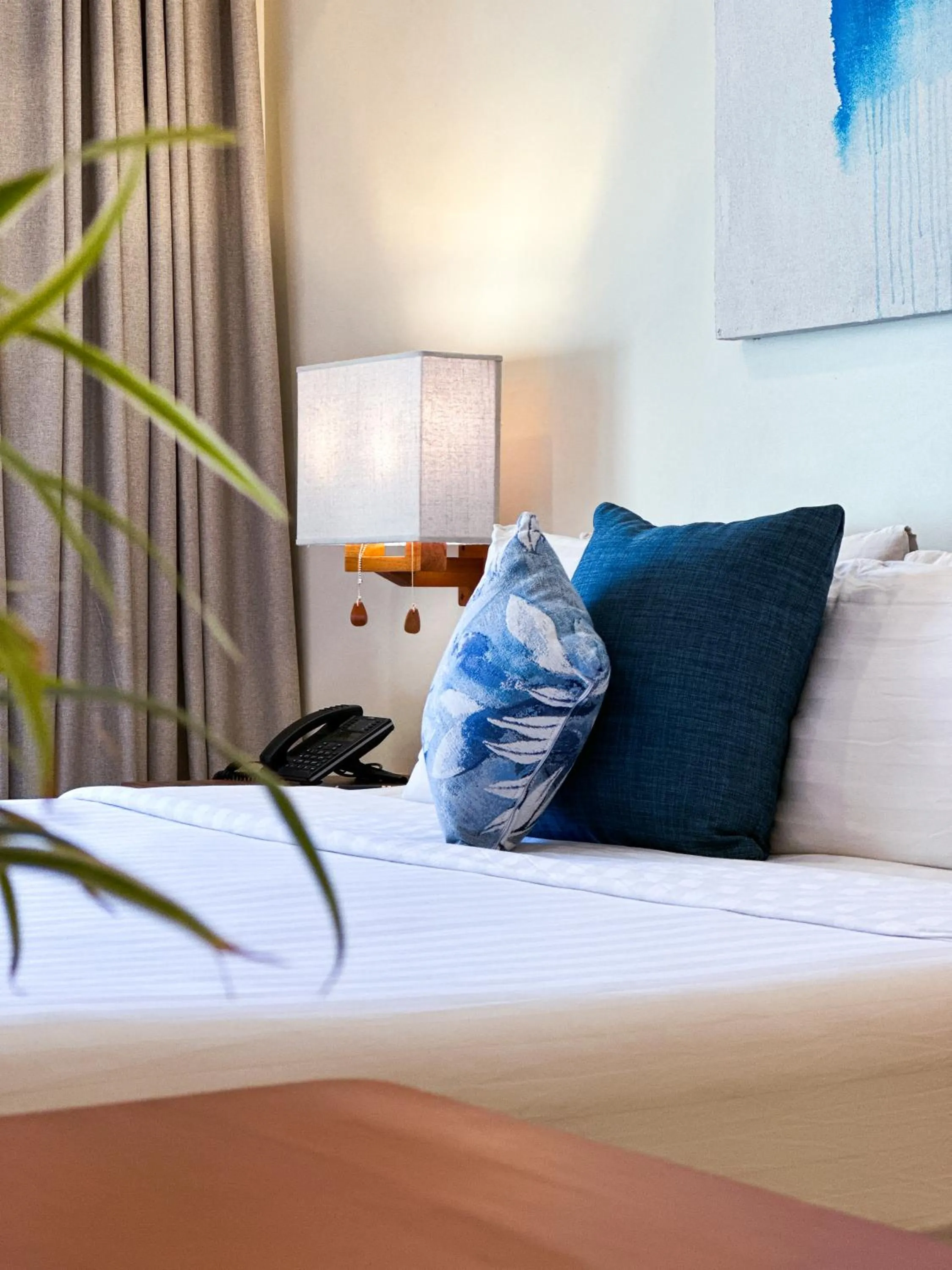 Bed in Bluewater Panglao Beach Resort