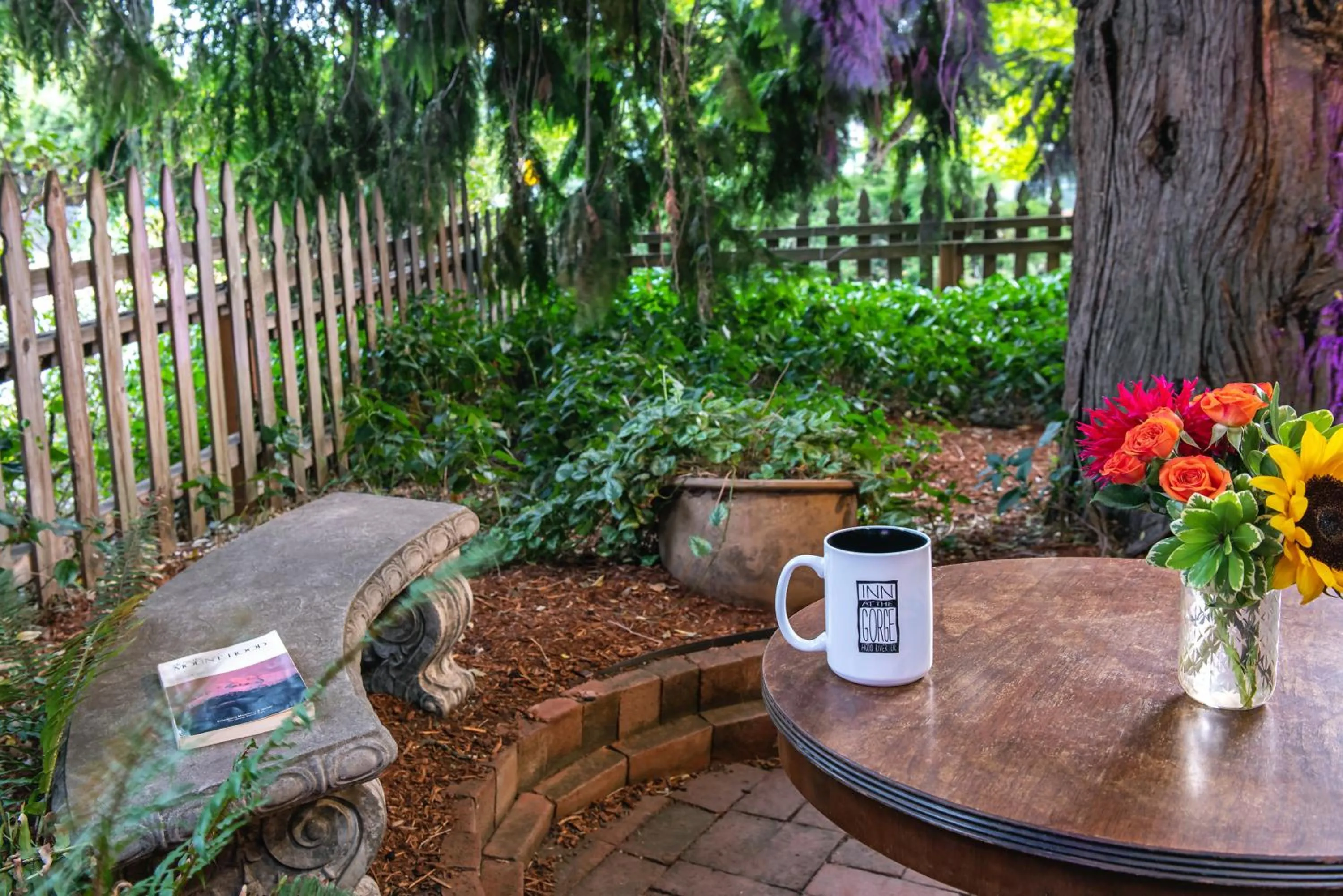 Patio in Inn at the Gorge