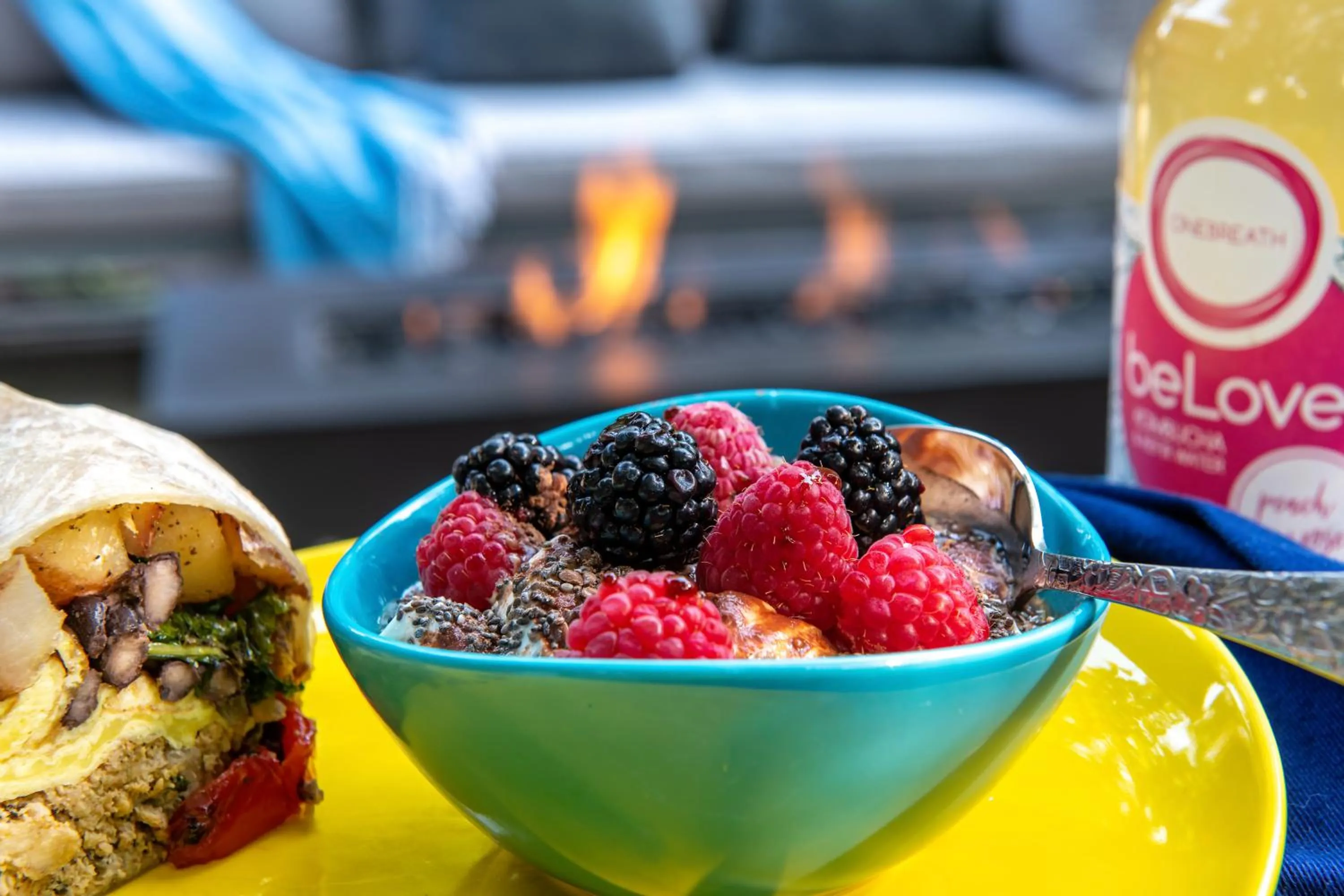 Food close-up in Inn at the Gorge