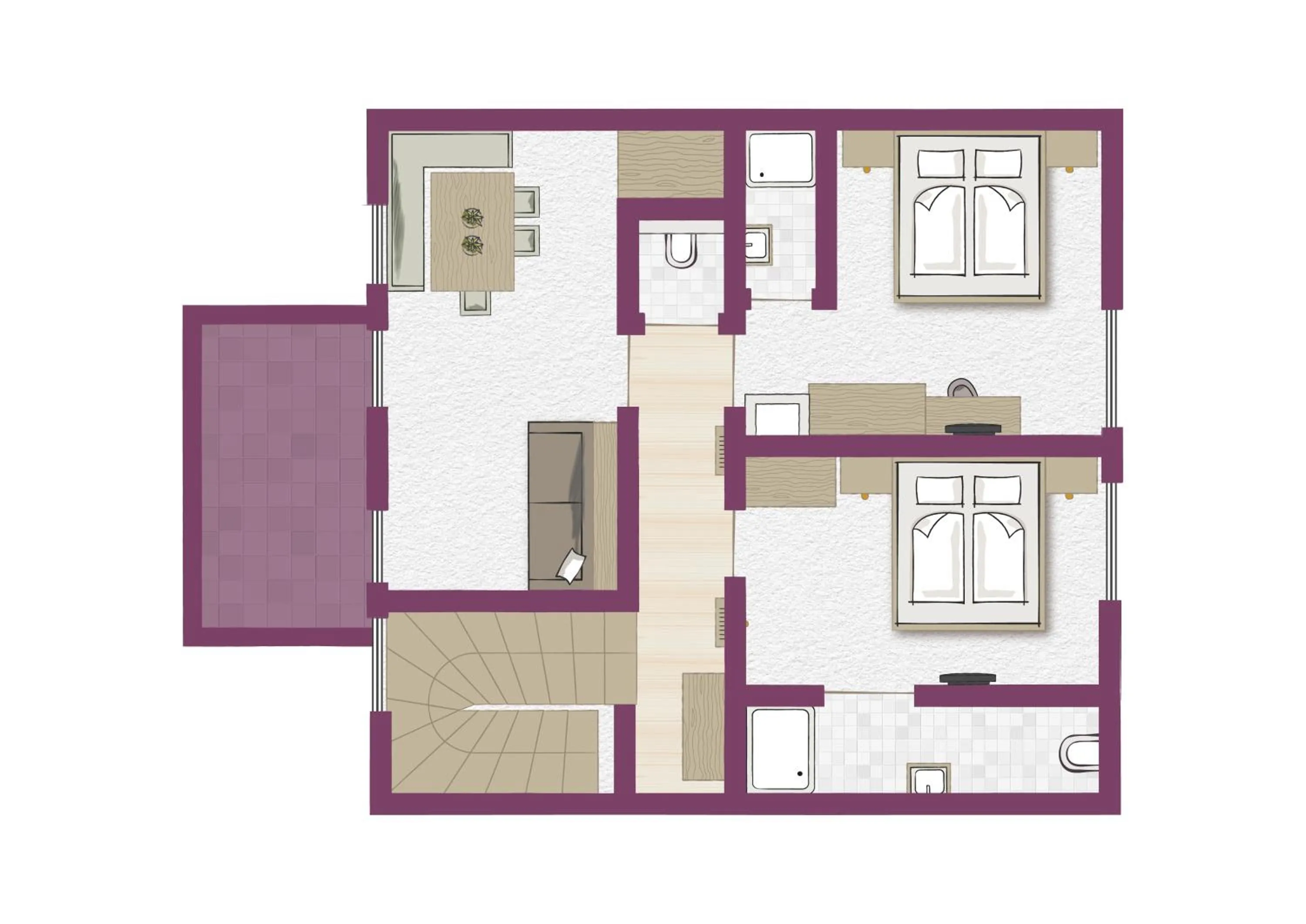 Floor plan in Lerchs Landhotel