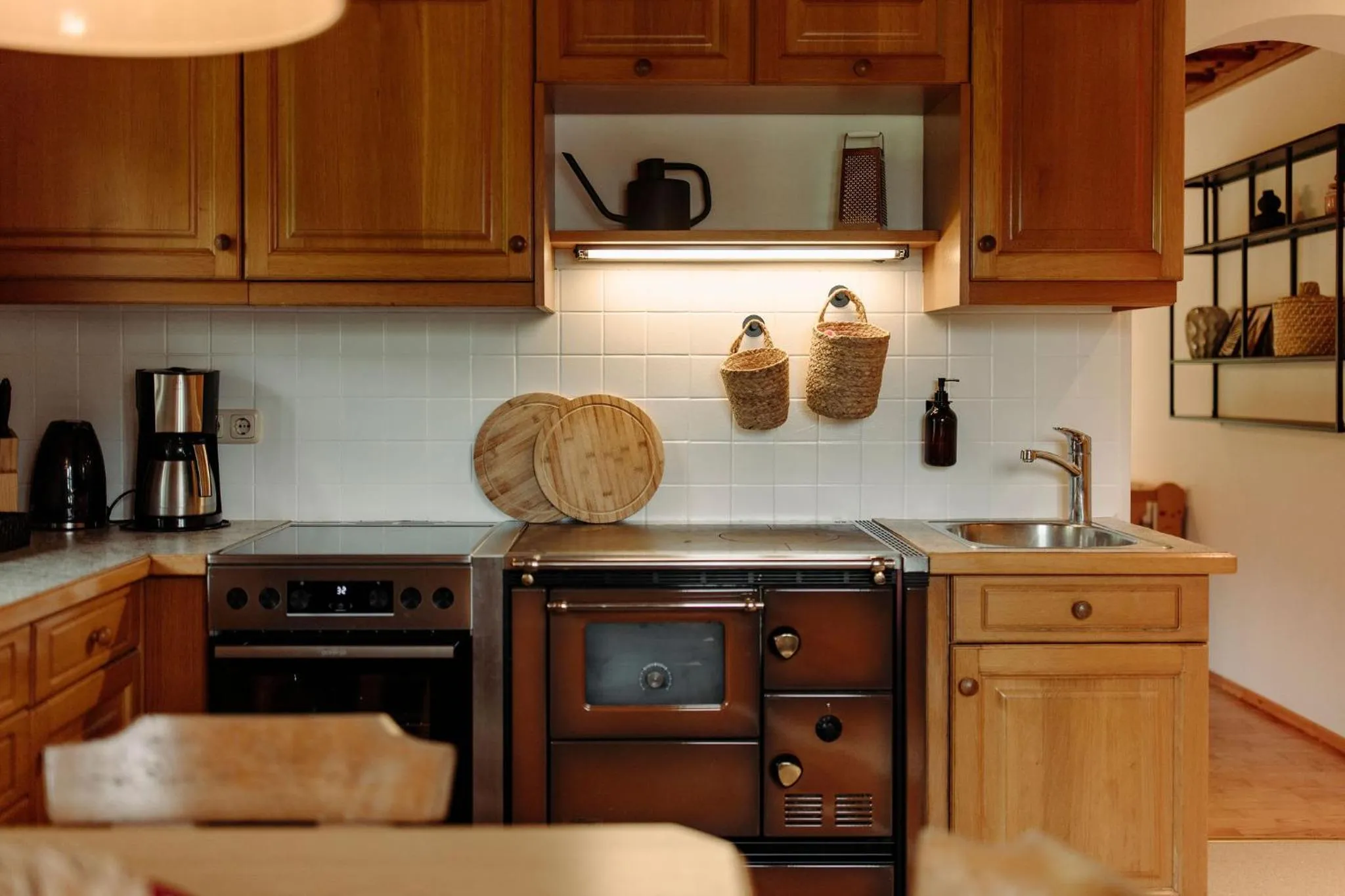 Kitchen or kitchenette in Lerchs Landhotel