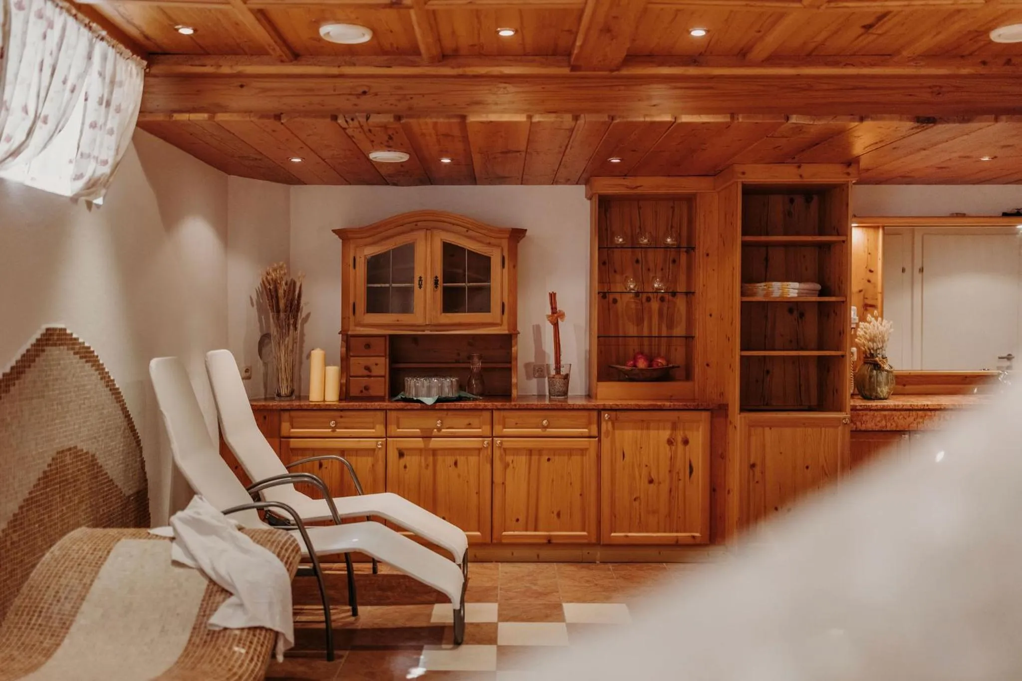 Sauna in Lerchs Landhotel