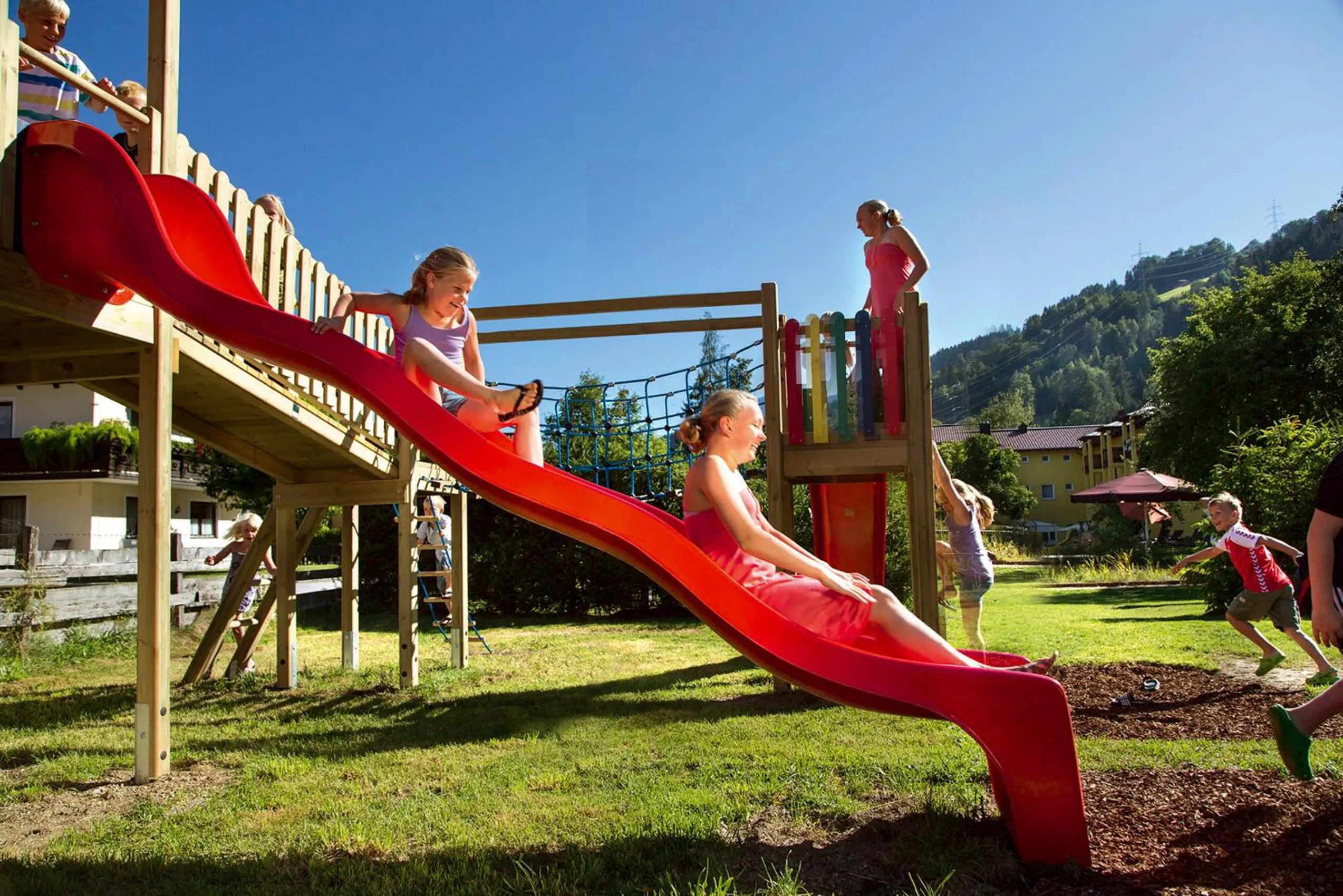 Children play ground in Lerchs Landhotel