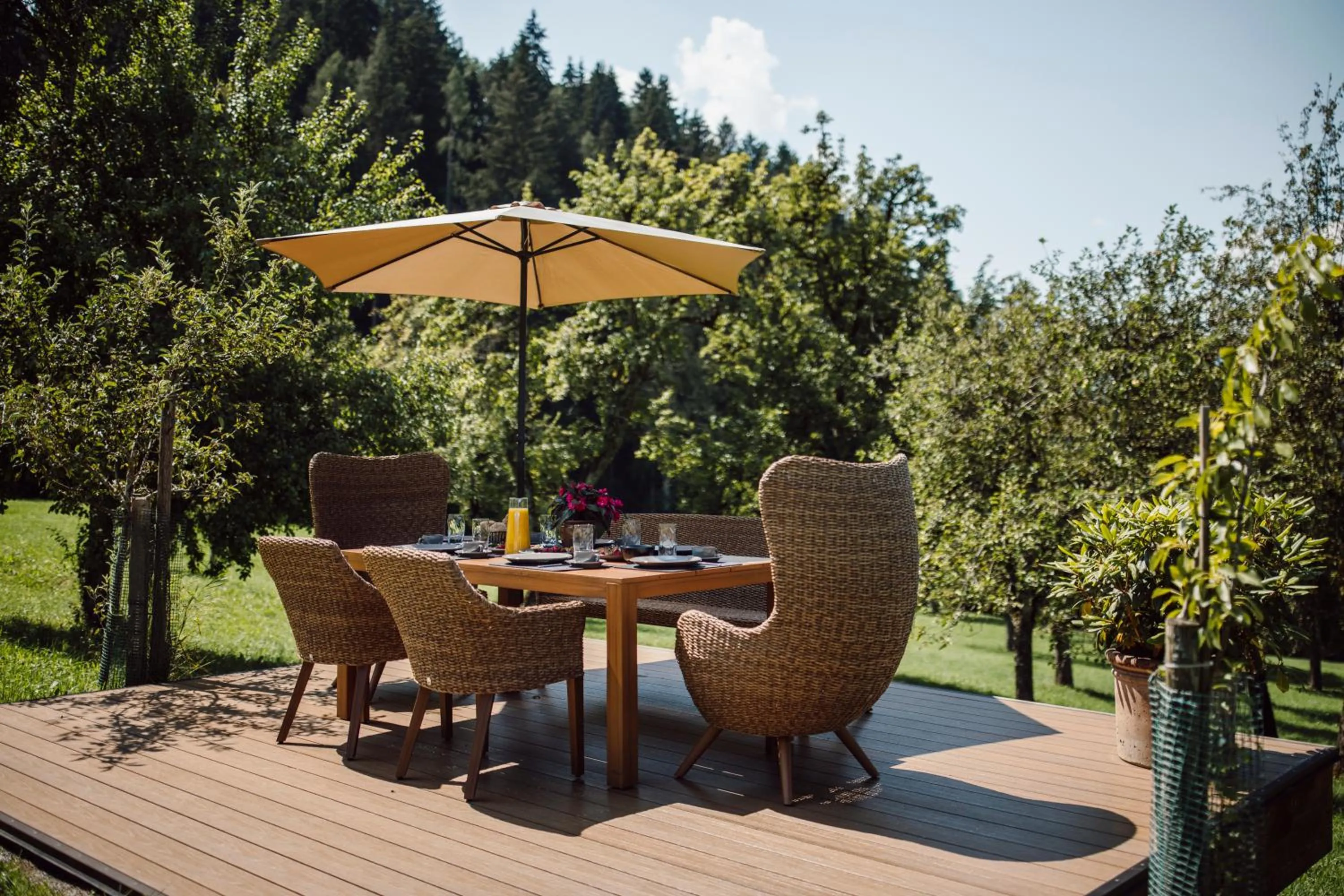 Garden in Lerchs Landhotel