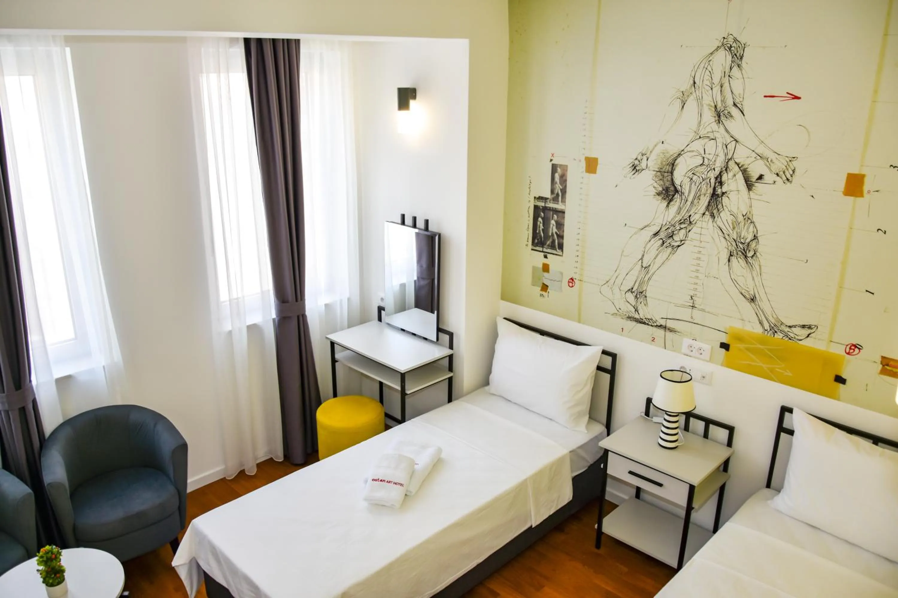 Bed in Osten Art Hotel