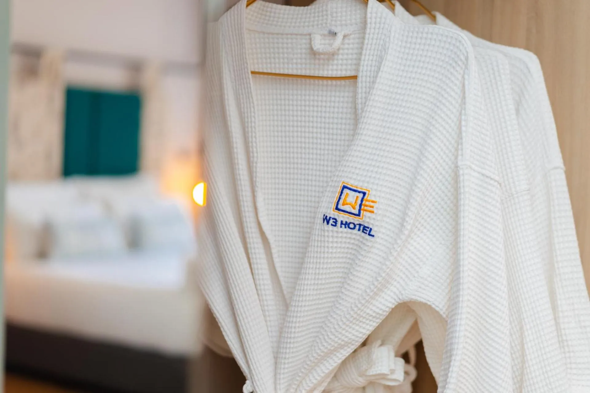 towels, Bed in W3 Hotel