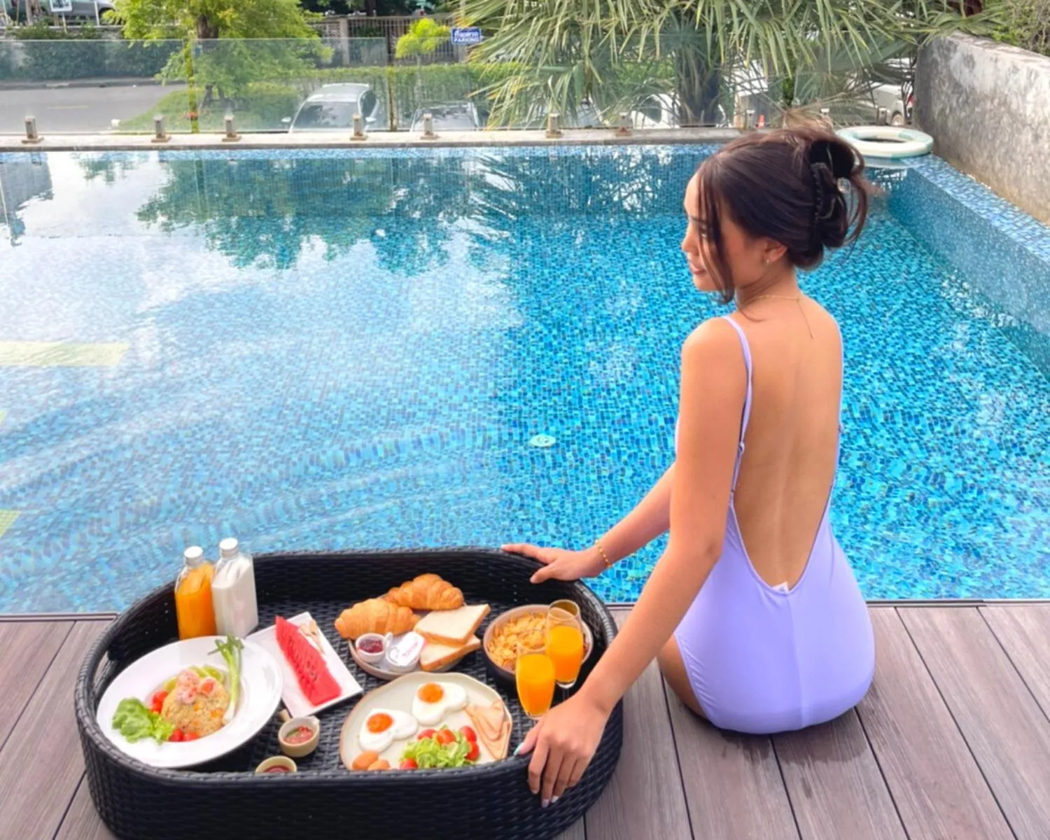 Pool view in W3 Hotel