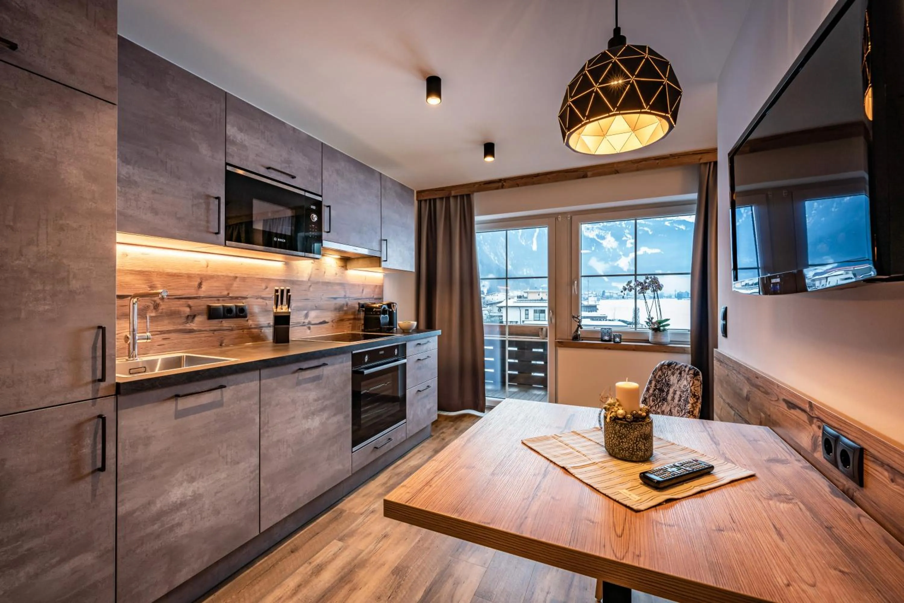 stove in Gästehaus Wiesengrund & Apart Sporer