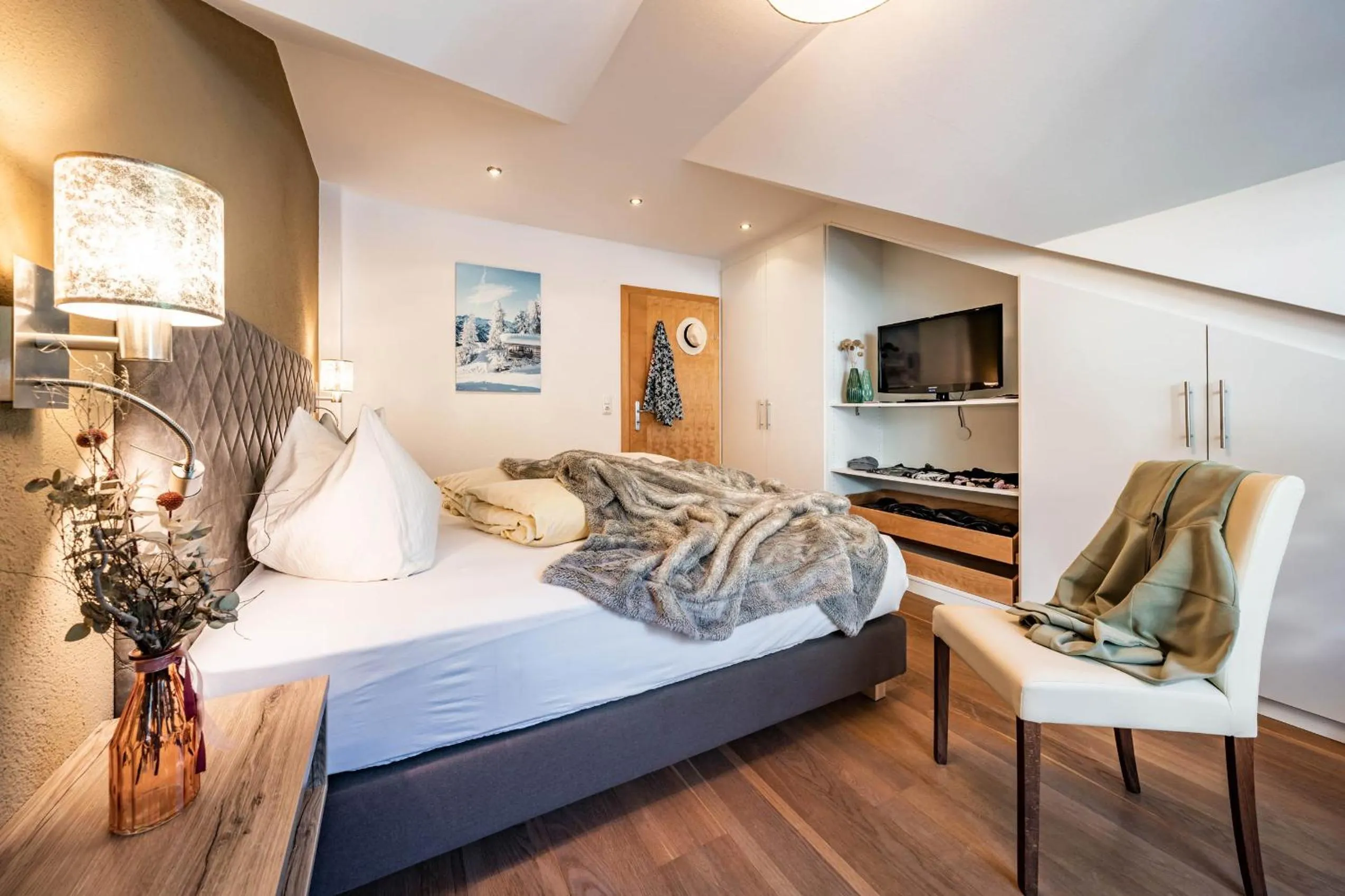 Bed in Gästehaus Wiesengrund & Apart Sporer