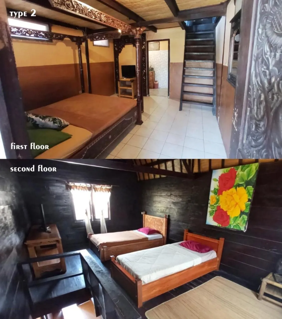 Bedroom, Bed in Bale Sasak Bungalow