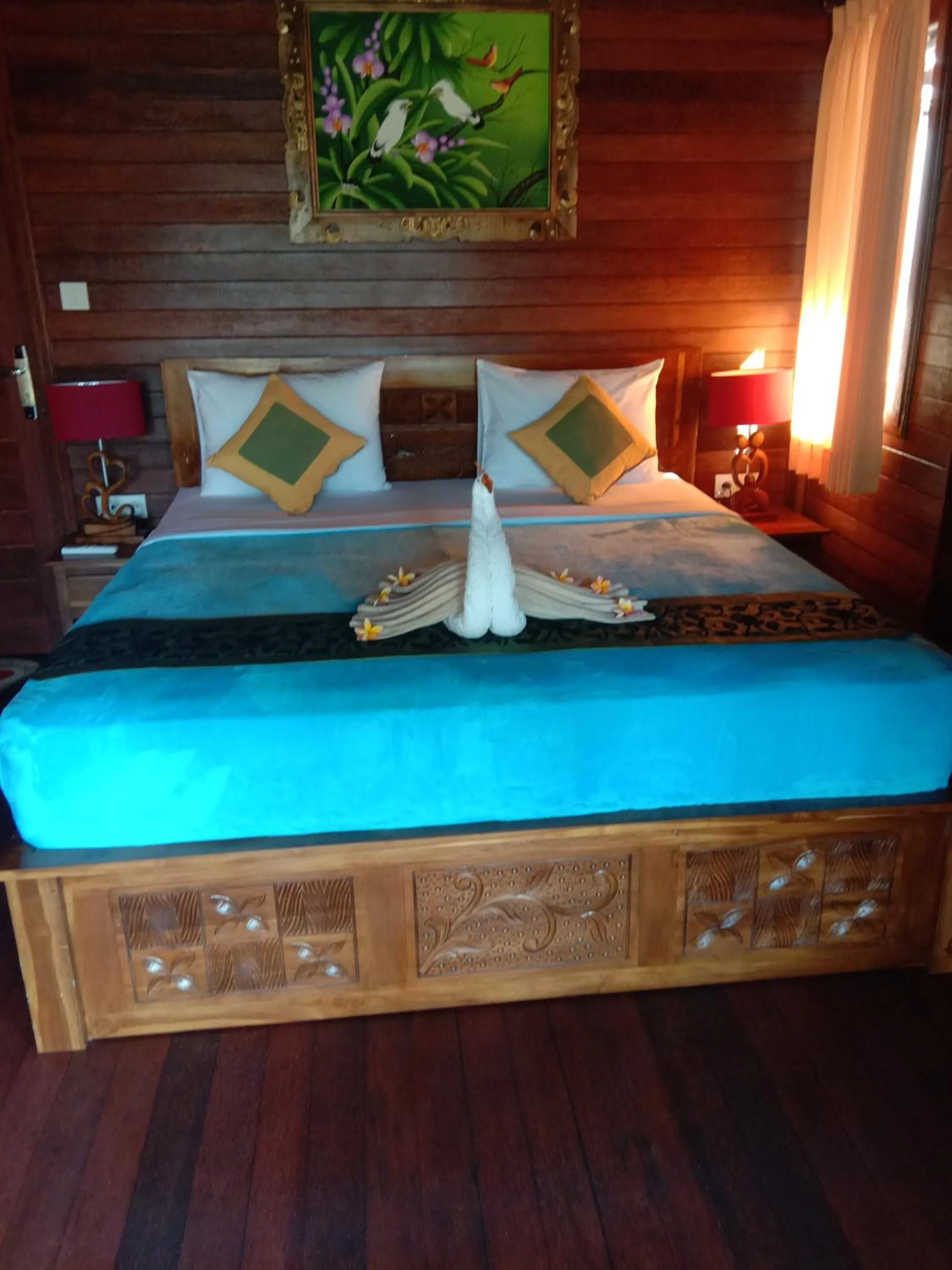Bed in Svaha Nusa Guest House