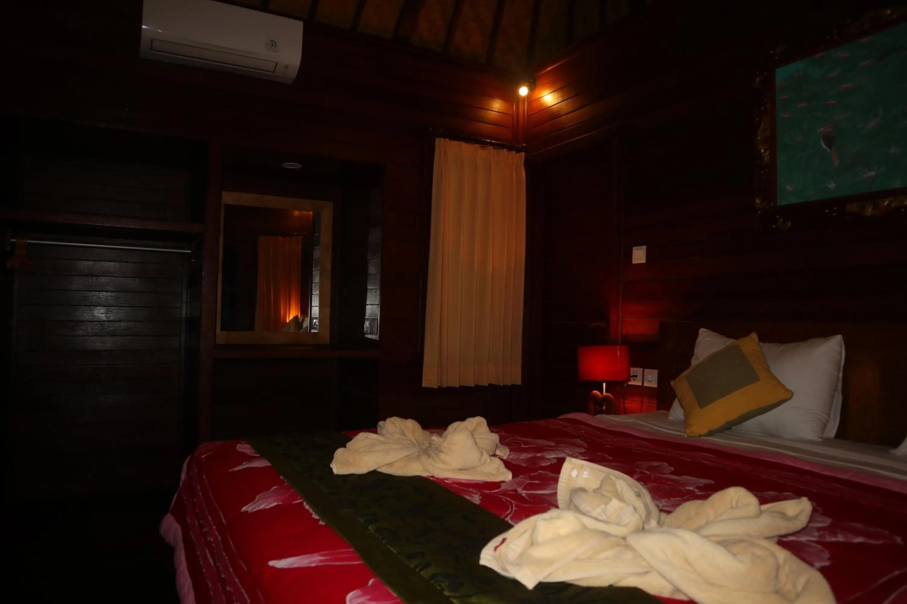 Bed in Svaha Nusa Guest House