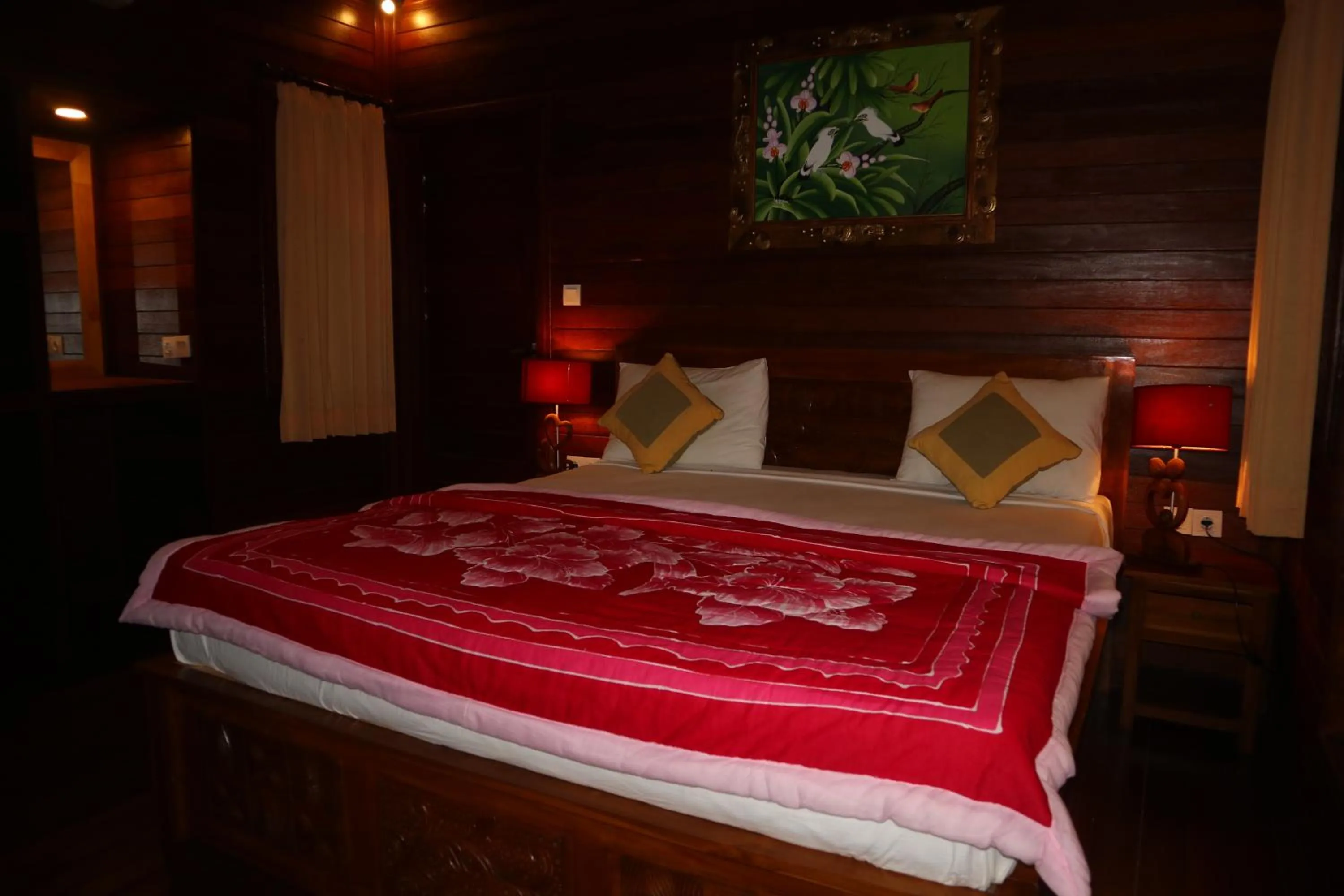 Bed in Svaha Nusa Guest House