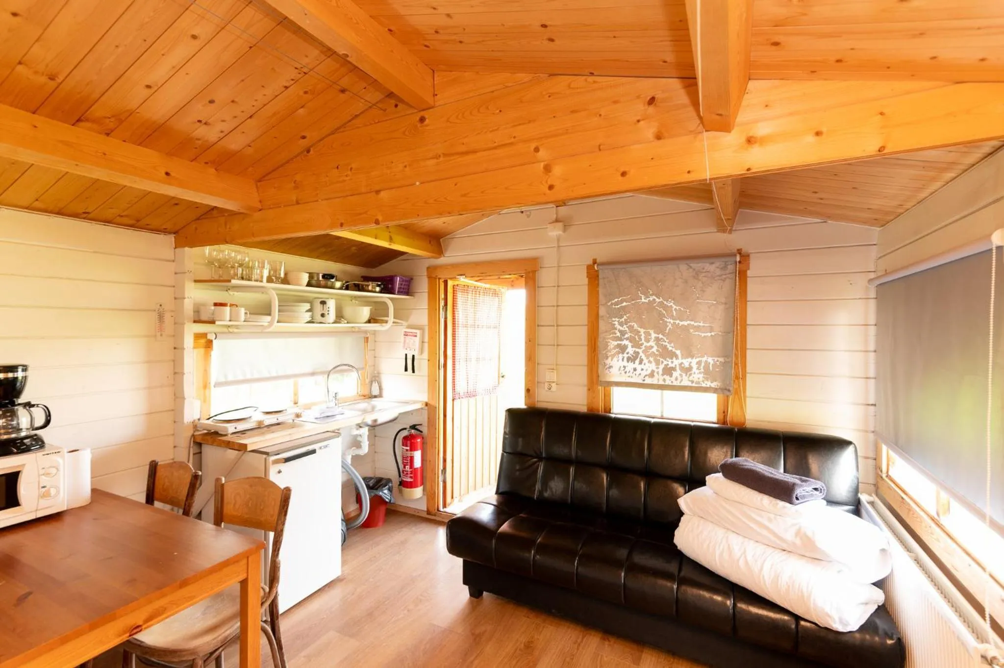 Living room in Gladheimar Cottages