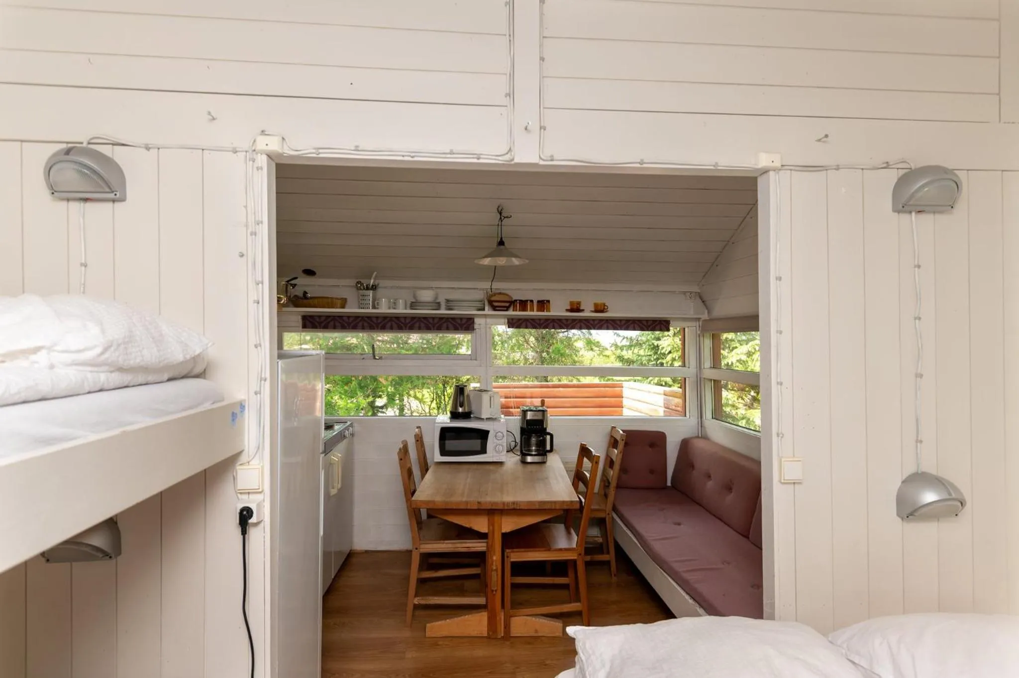 Living room in Gladheimar Cottages