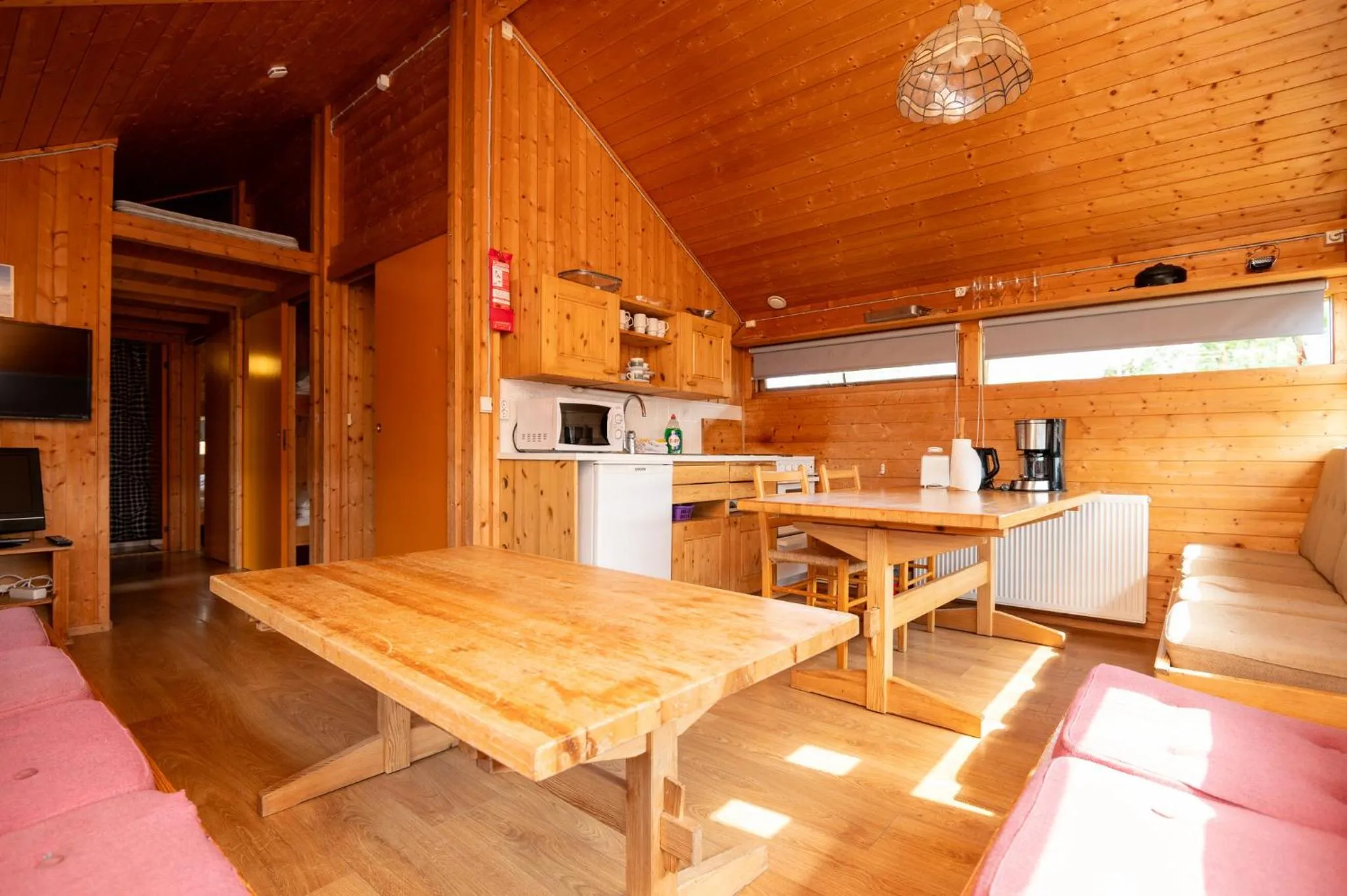 Living room in Gladheimar Cottages