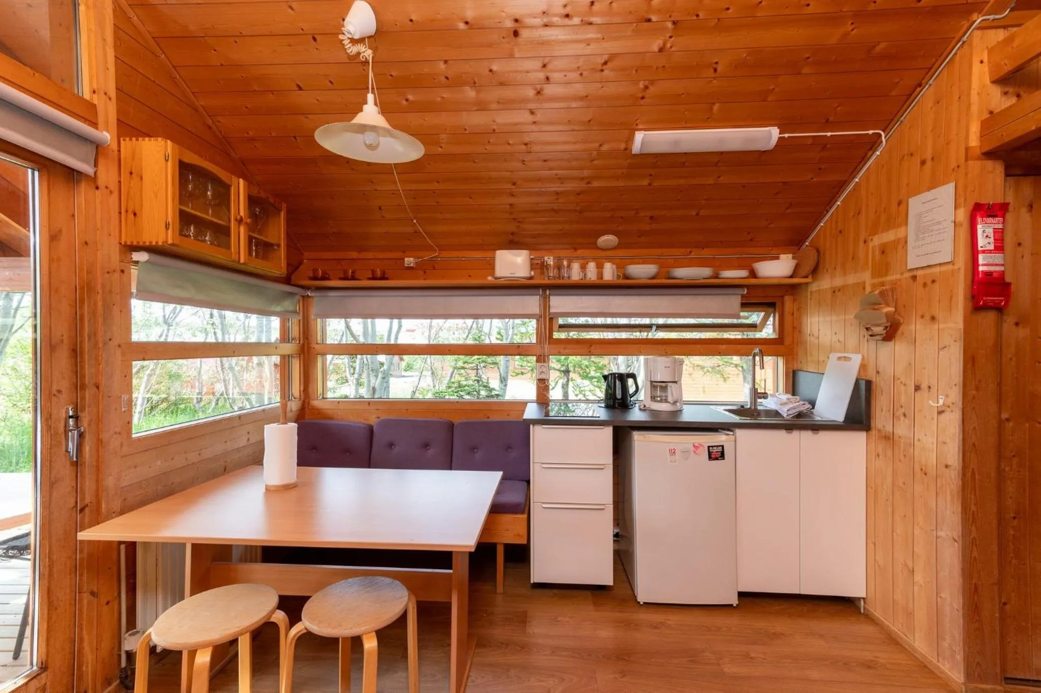 Living room in Gladheimar Cottages