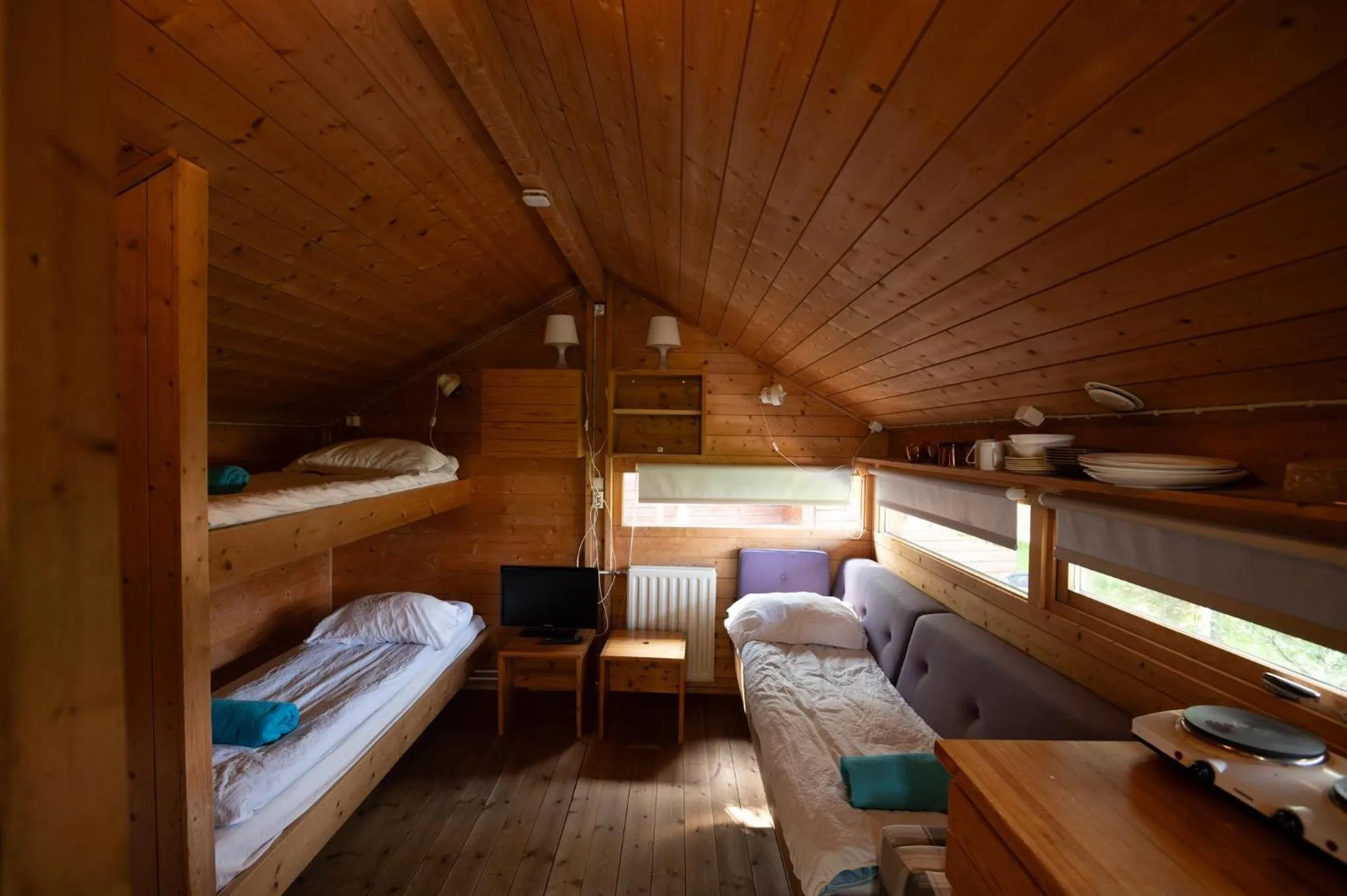 Photo of the whole room, Bed in Gladheimar Cottages