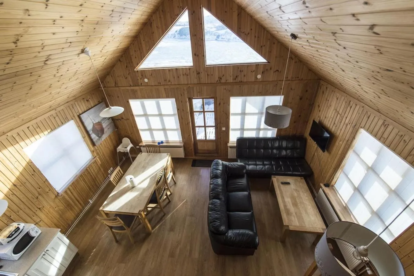 Living room in Gladheimar Cottages