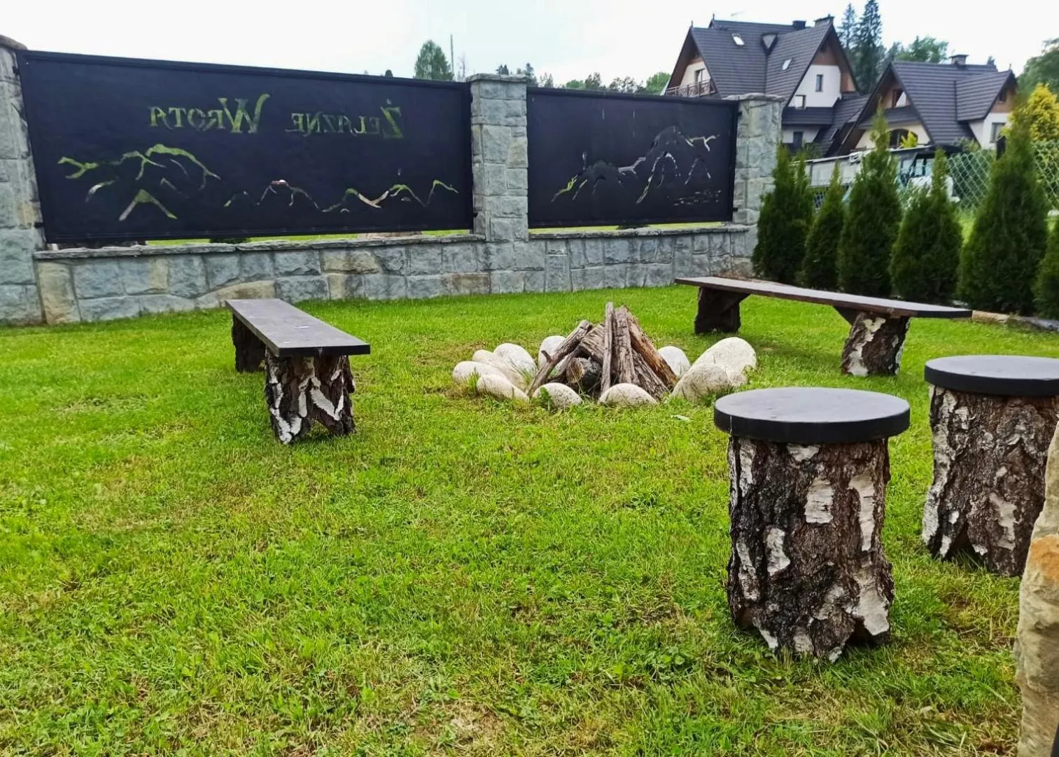 Garden view in Żelazne Wrota