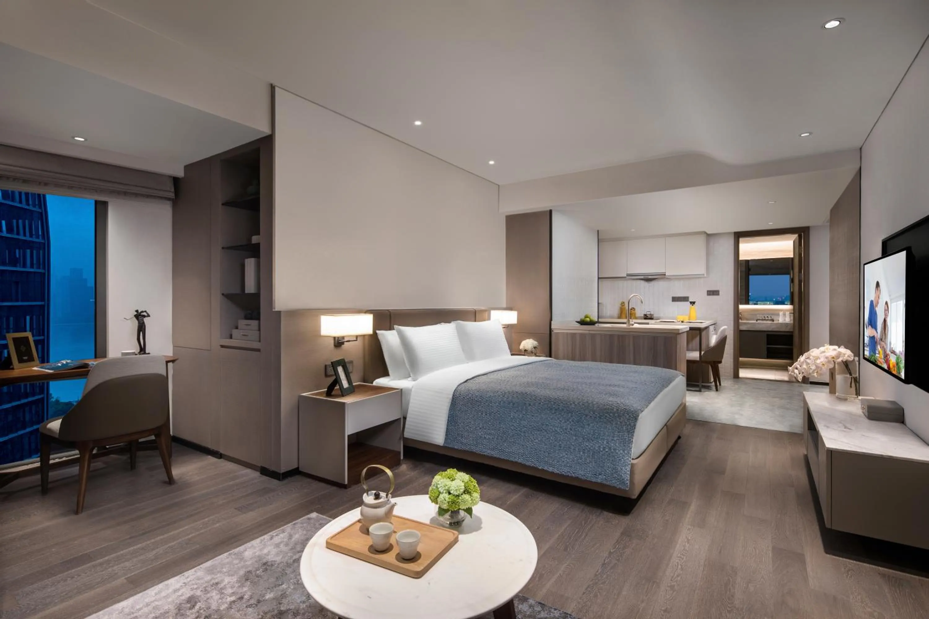 Bedroom, Bed in Somerset IOC Hangzhou