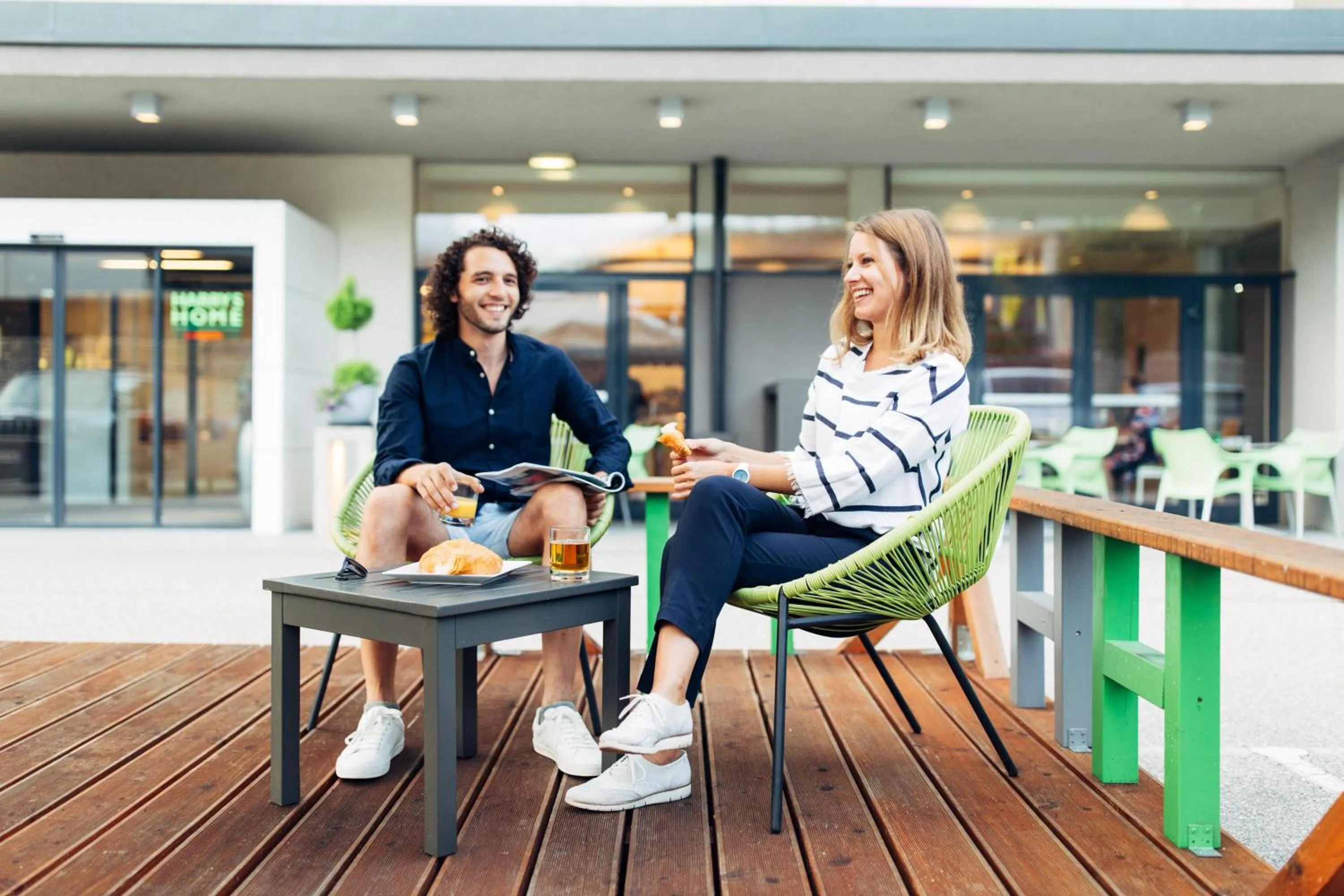 Balcony/Terrace in harry's home Linz-Urfahr hotel & apartments