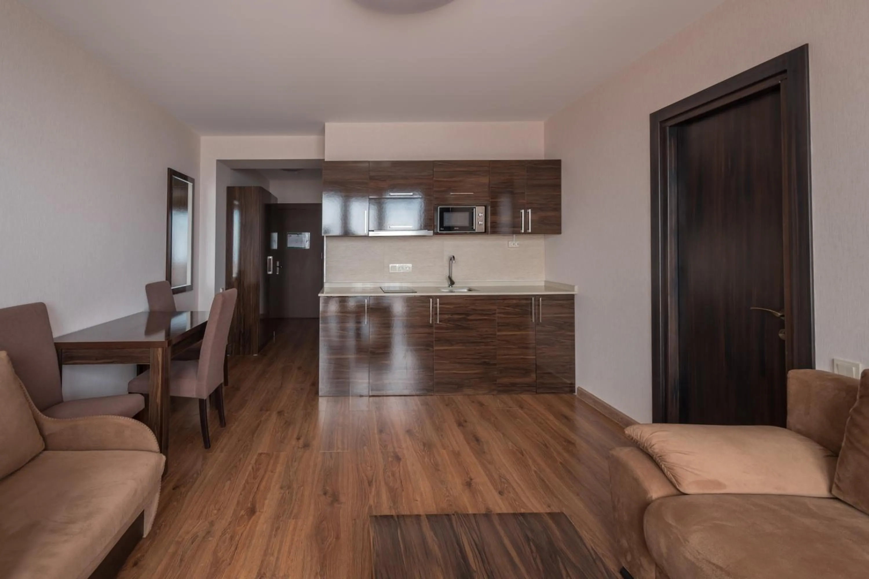 Kitchen or kitchenette in Orbi Beach Tower Hotel Official