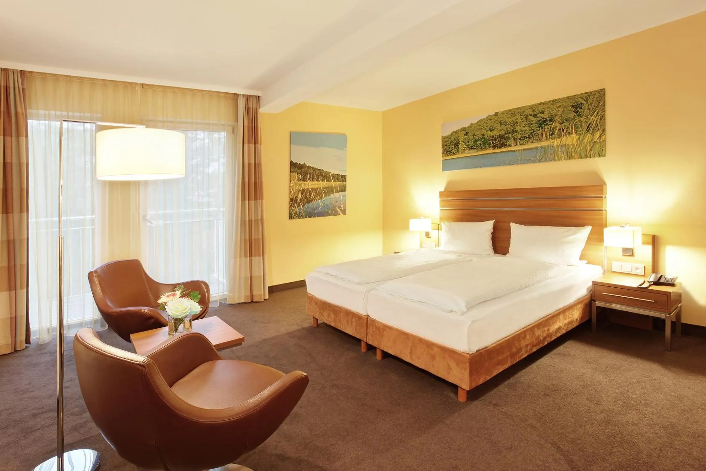 Bed in Seehotel Fleesensee