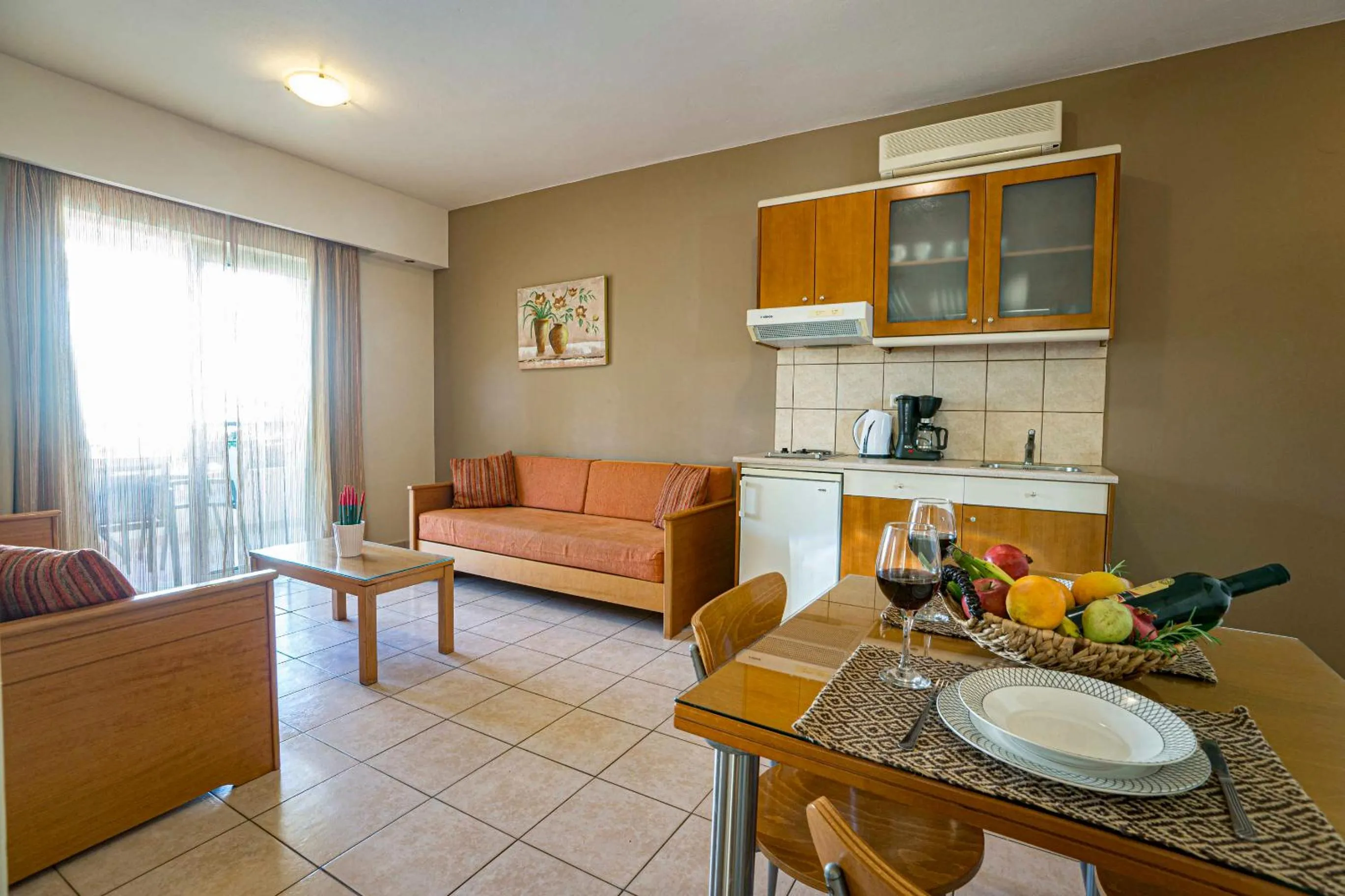 Kitchen or kitchenette in Helios Apartments
