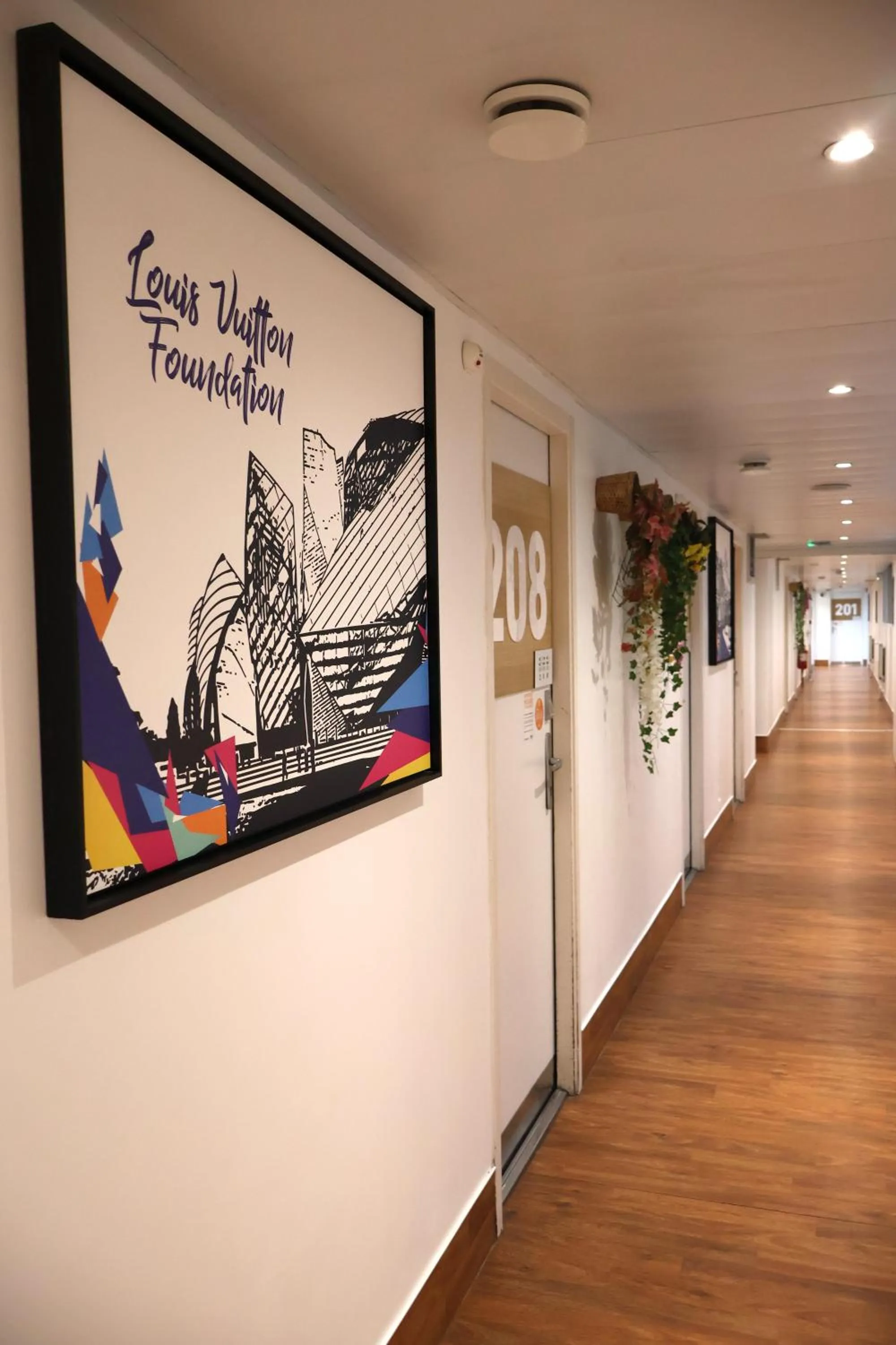 Decorative detail in St Christopher's Inn Paris - Canal