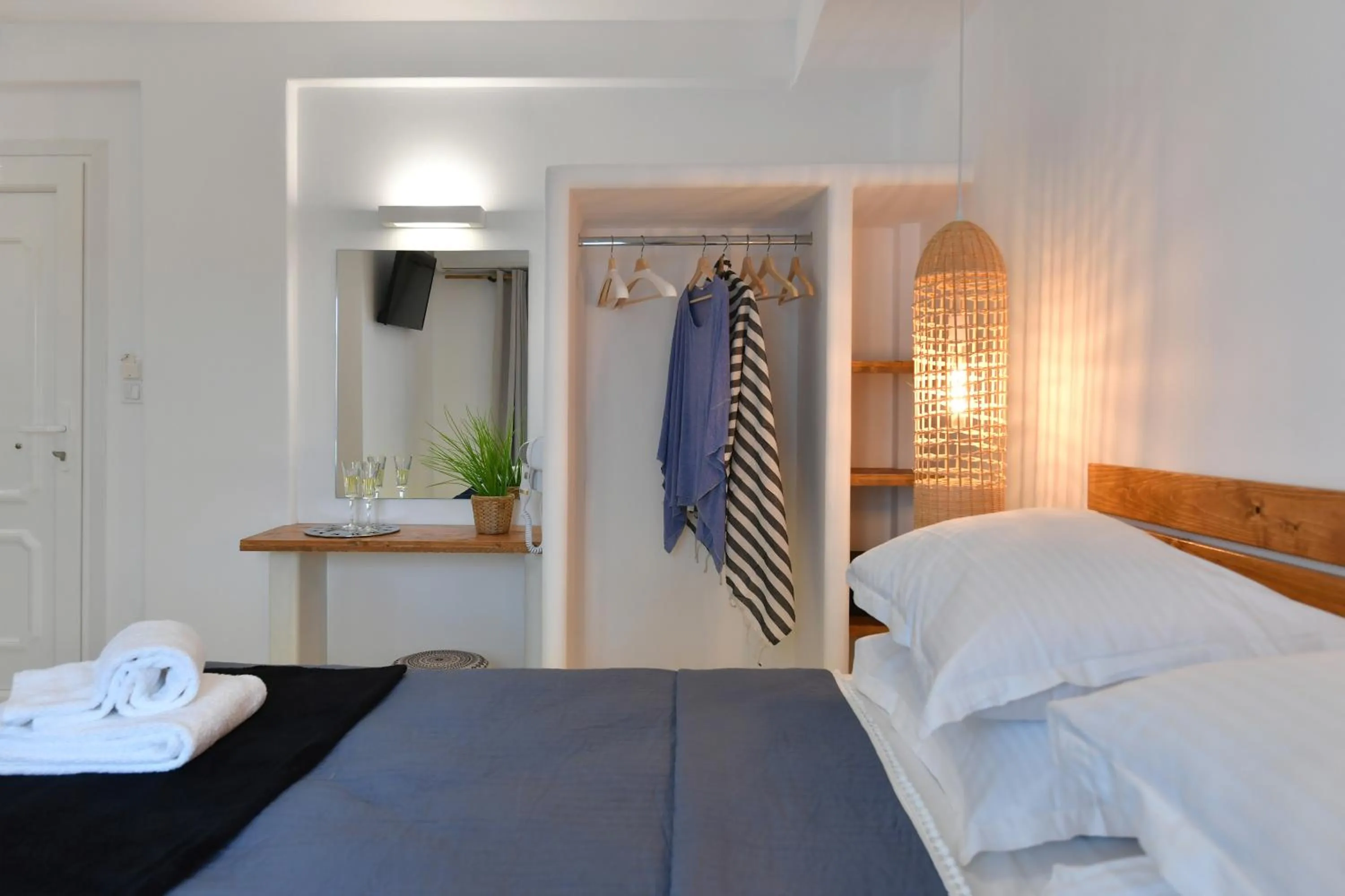 Bed in Ammos Luxury Rooms & Home