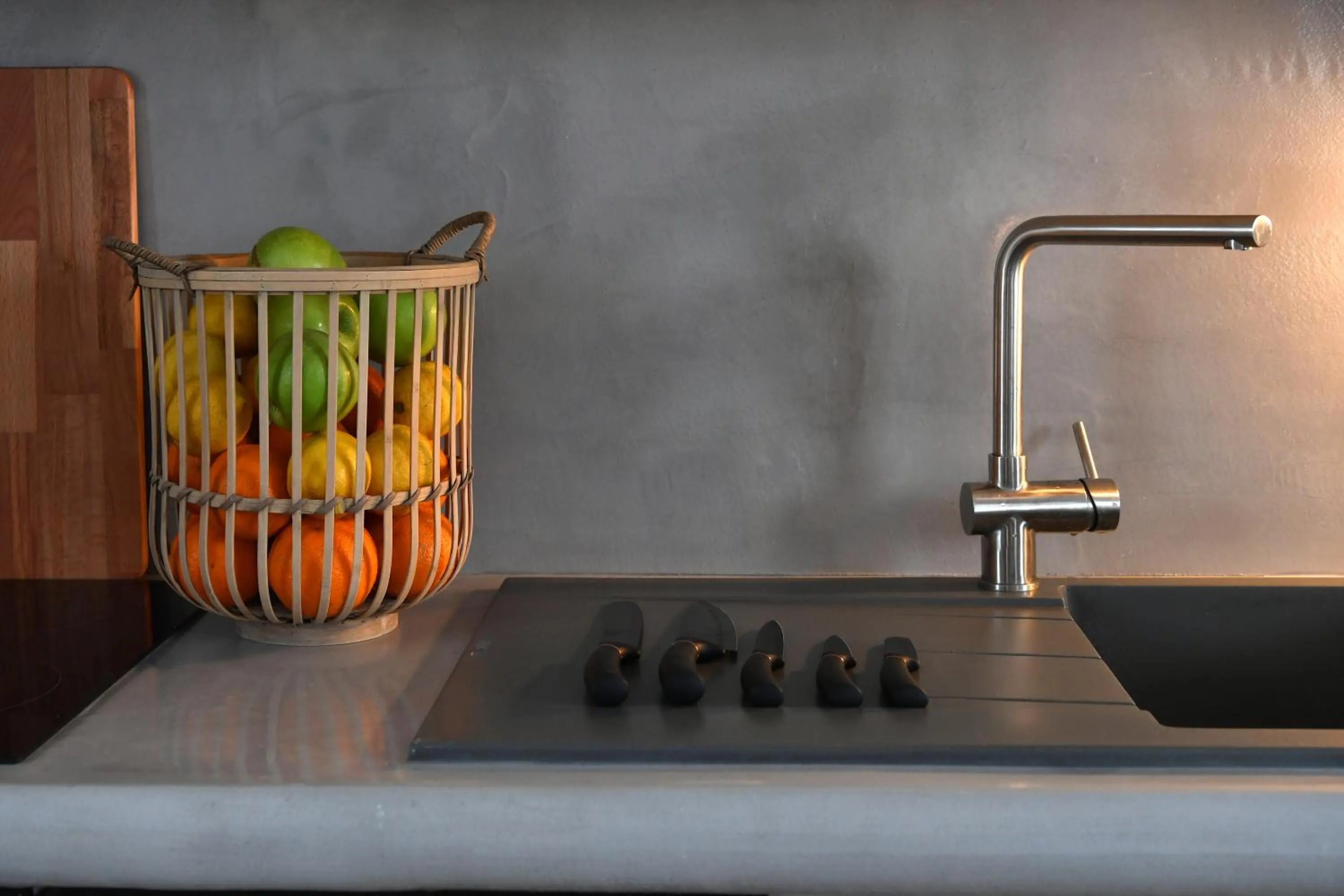 Kitchen or kitchenette in Ammos Luxury Rooms & Home