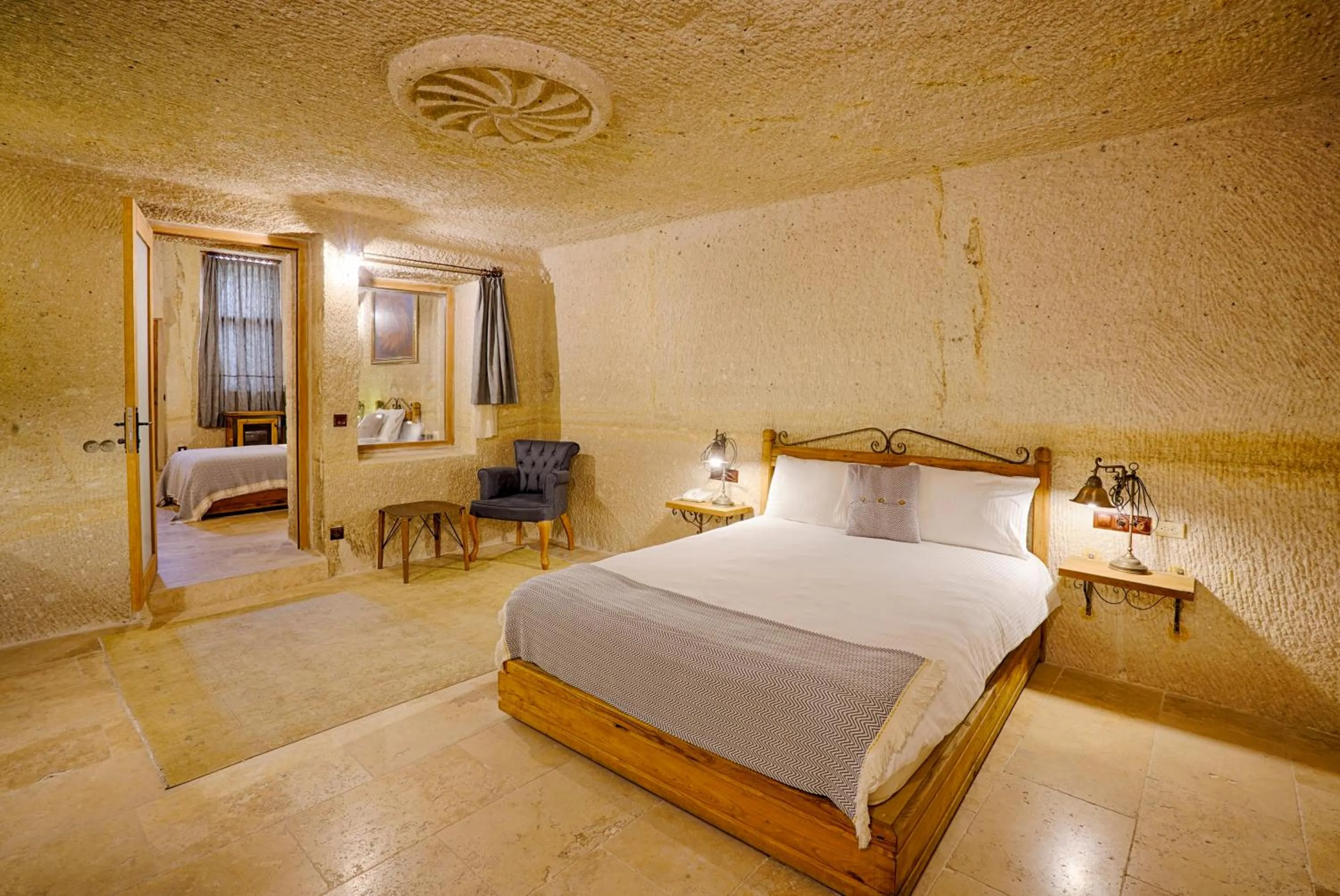 Bed in Design Cave Hotel