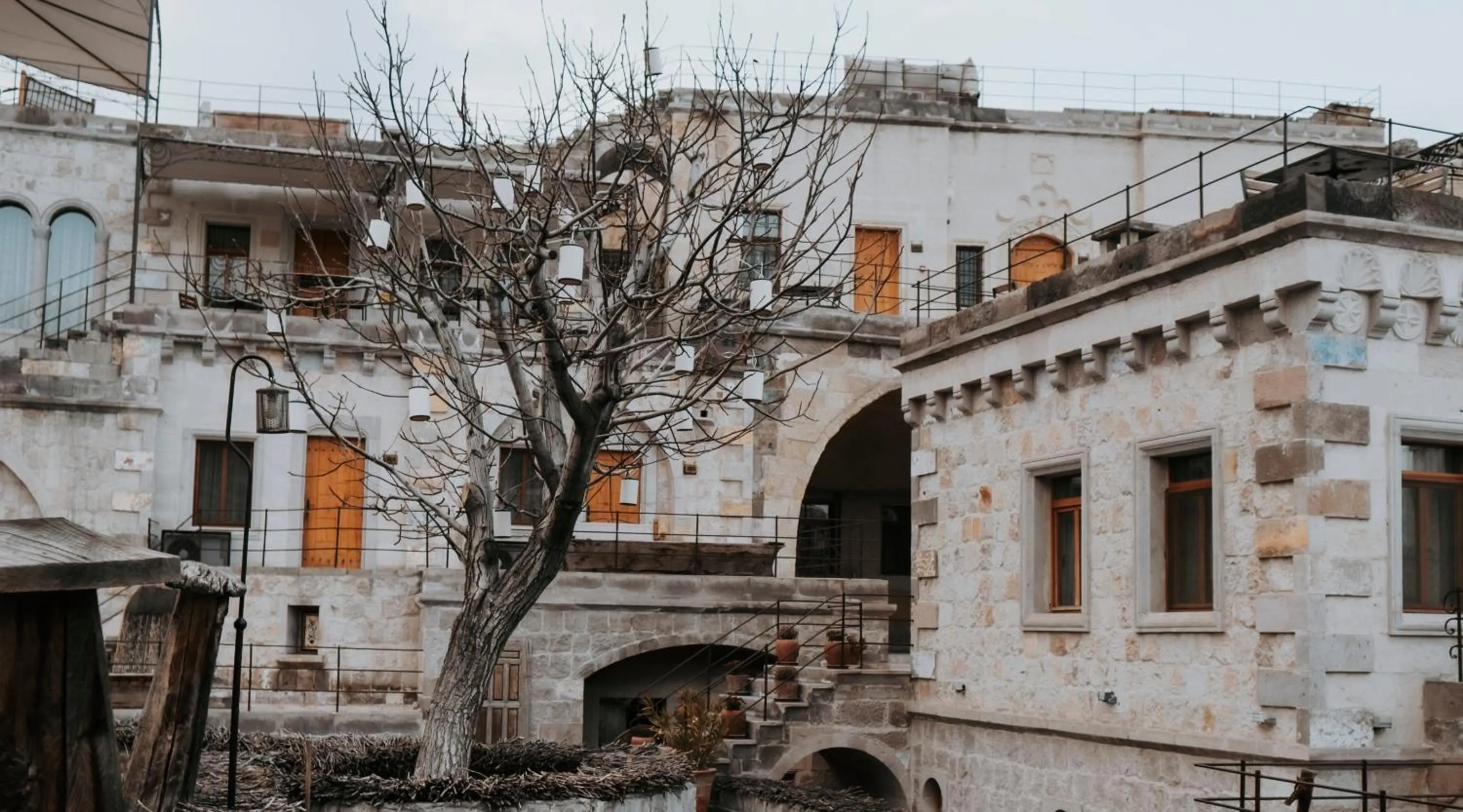 Property building in Design Cave Hotel