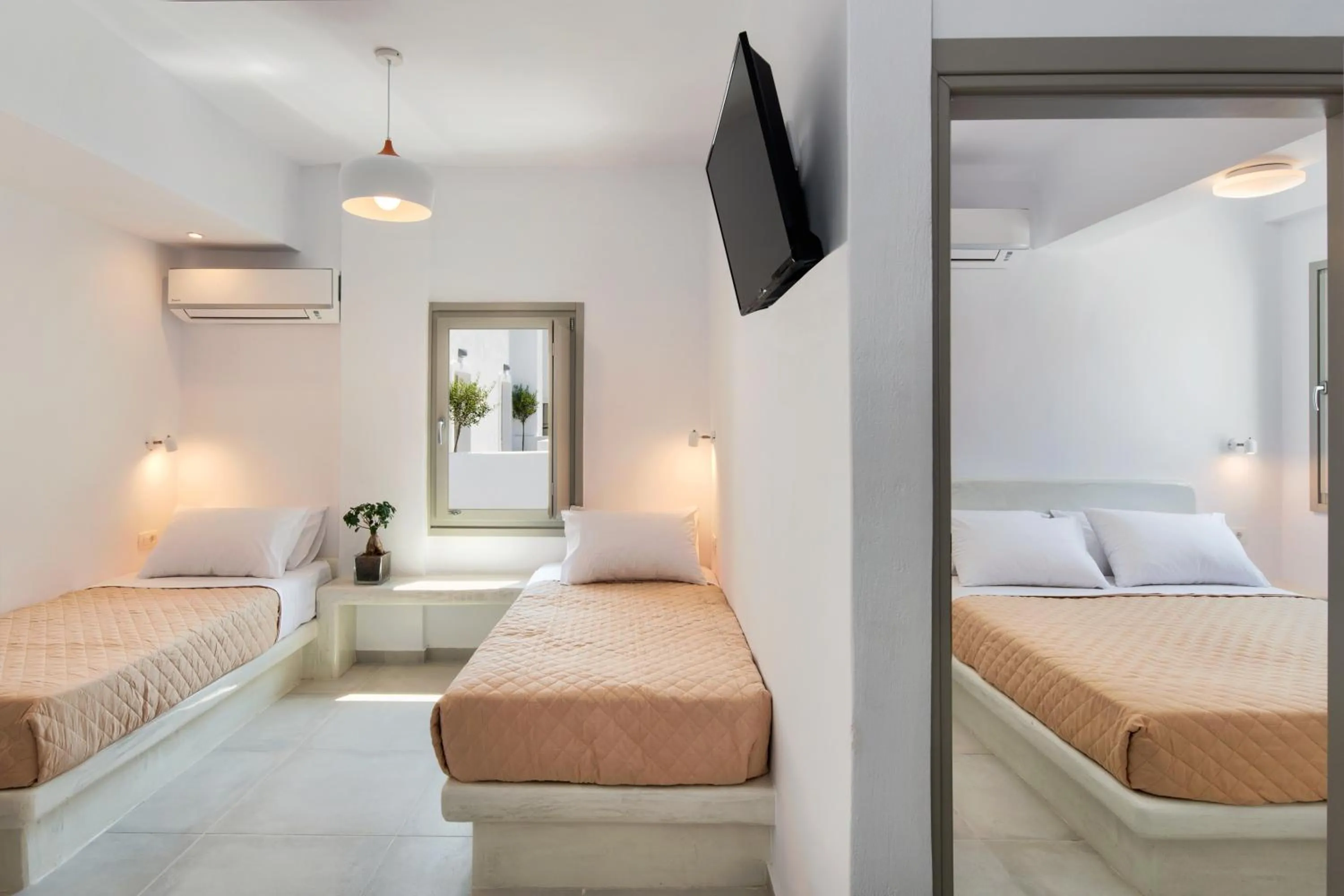 Bed in Olive Tree Suites