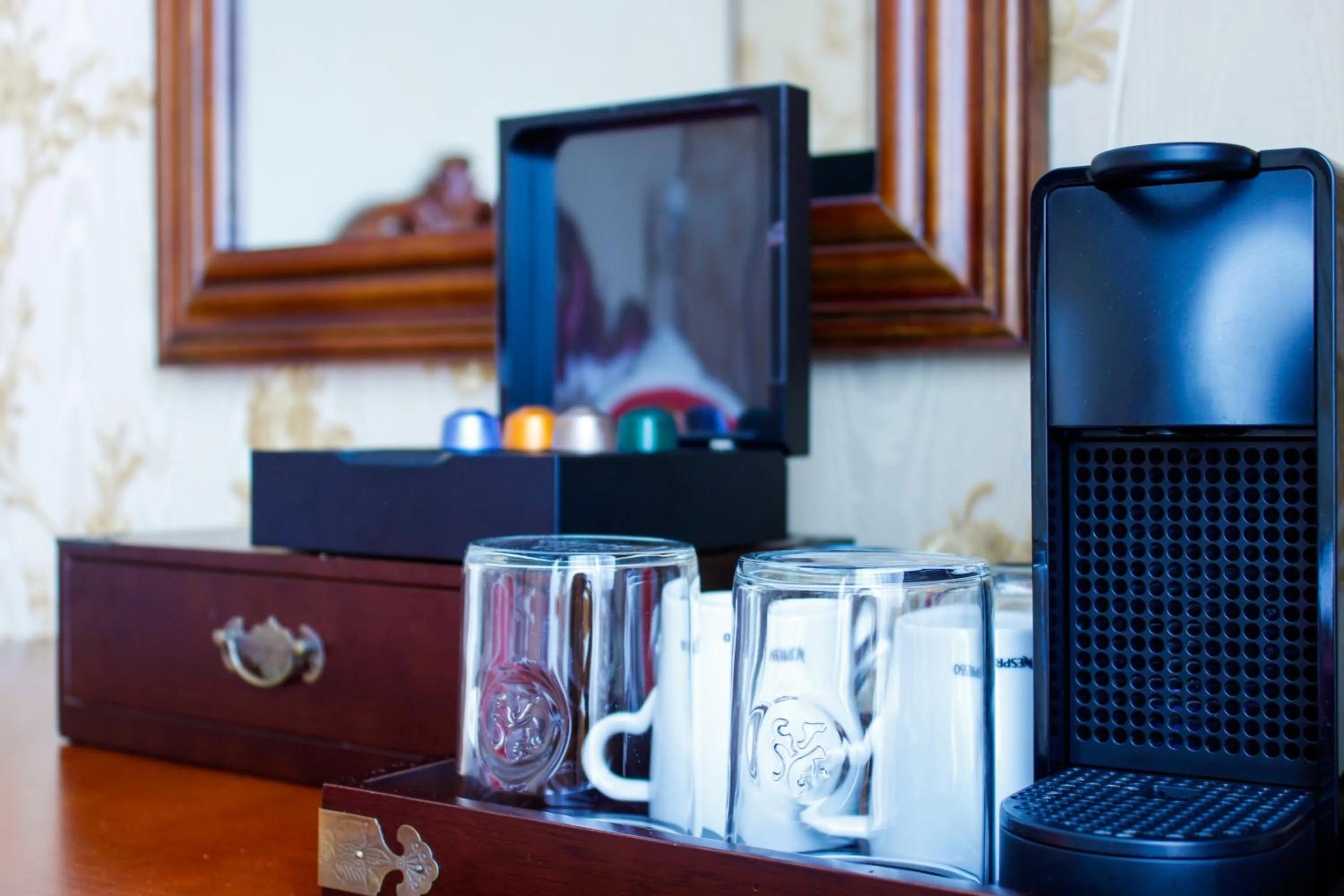 Coffee/tea facilities in Hotel The Stamp