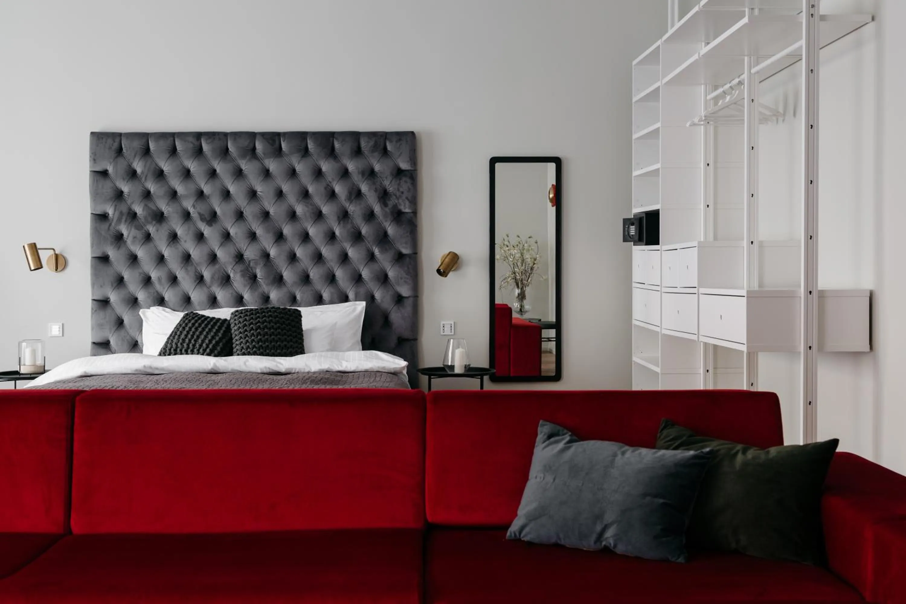 Living room, Bed in TG Hotel Apartments Budapest