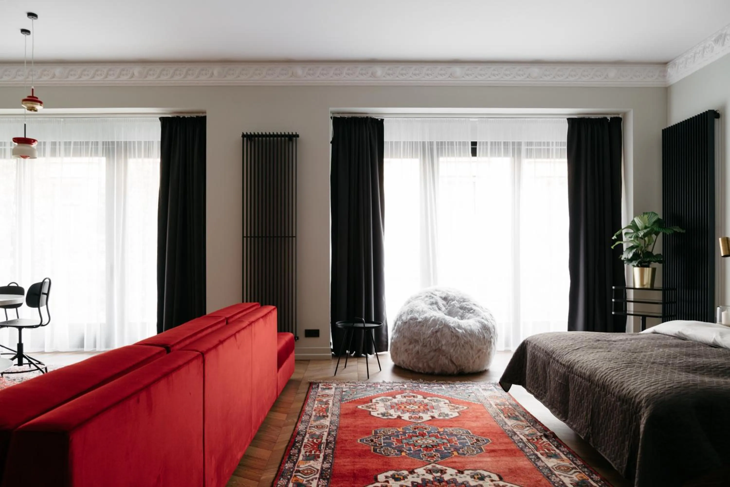 Seating area in TG Hotel Apartments Budapest