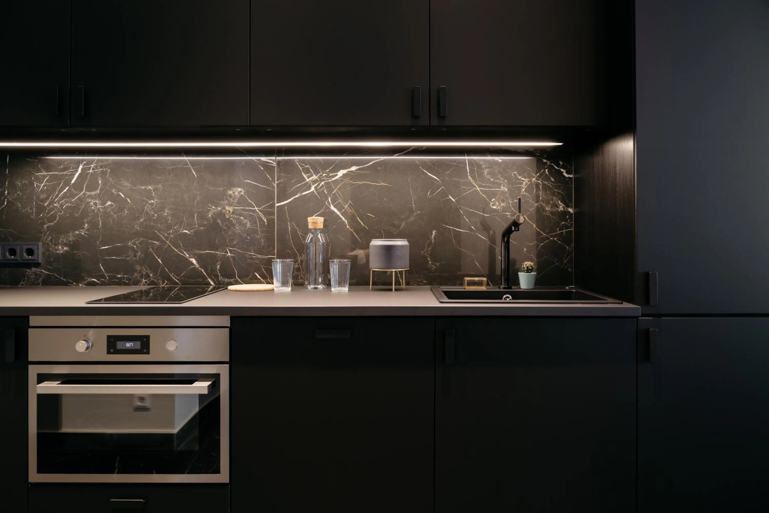 Kitchen or kitchenette in TG Hotel Apartments Budapest