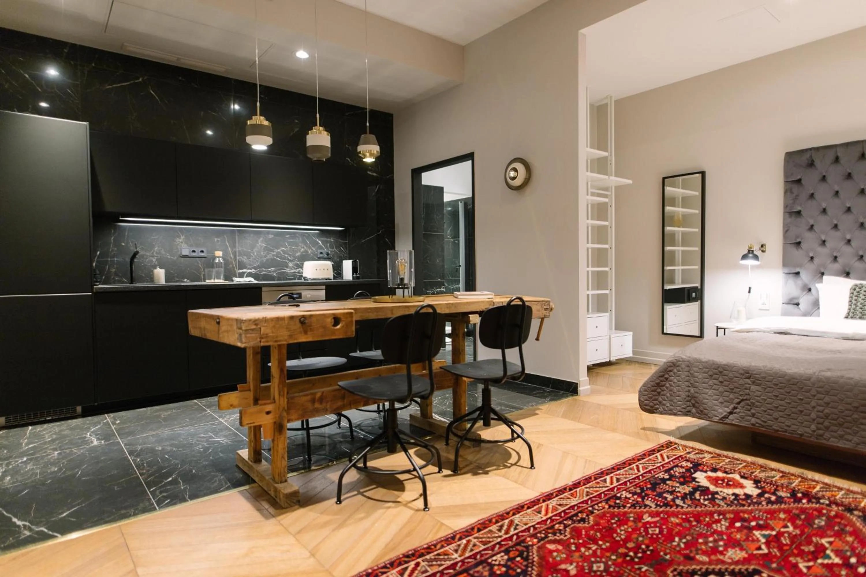Seating area, Bed in TG Hotel Apartments Budapest