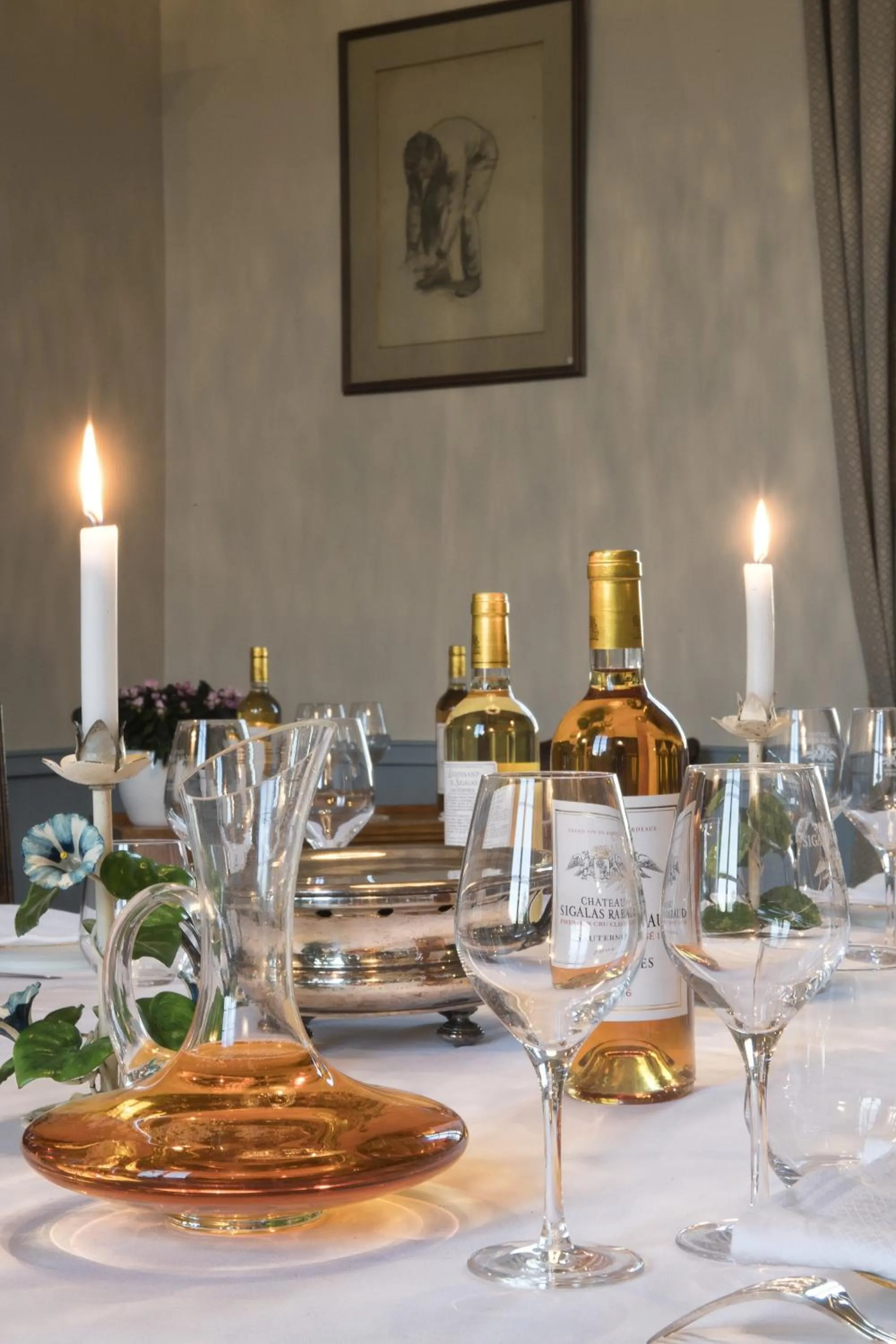 Dining area in Château Sigalas Rabaud