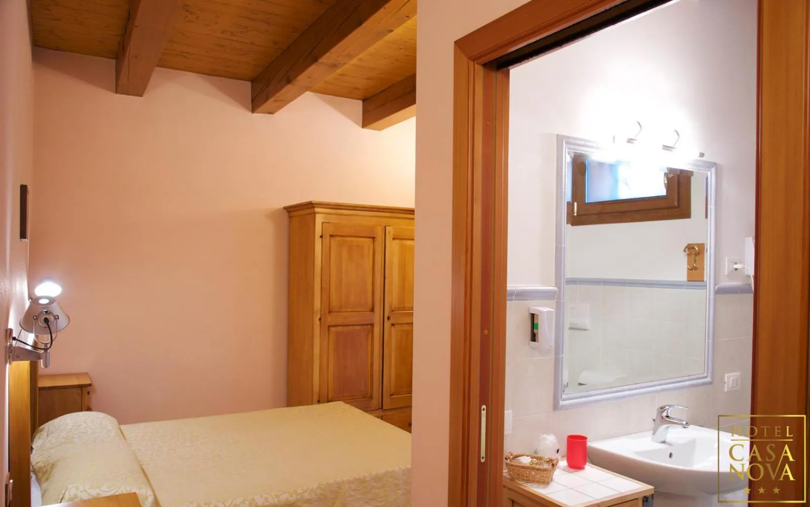 Bed in Hotel Casanova