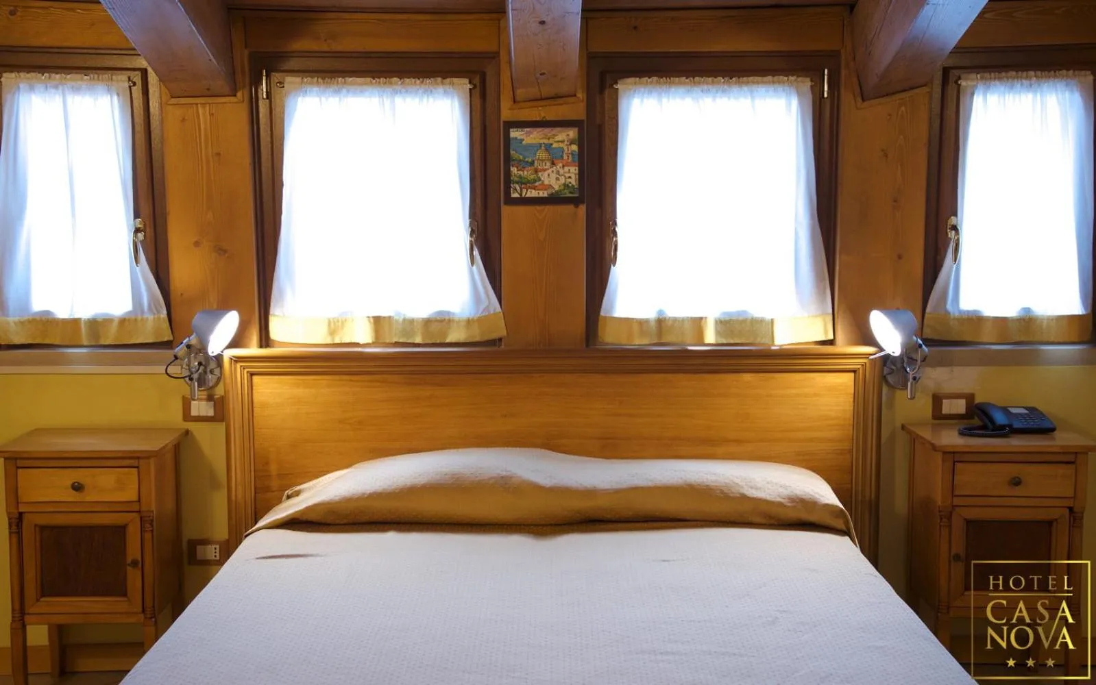 Bed in Hotel Casanova