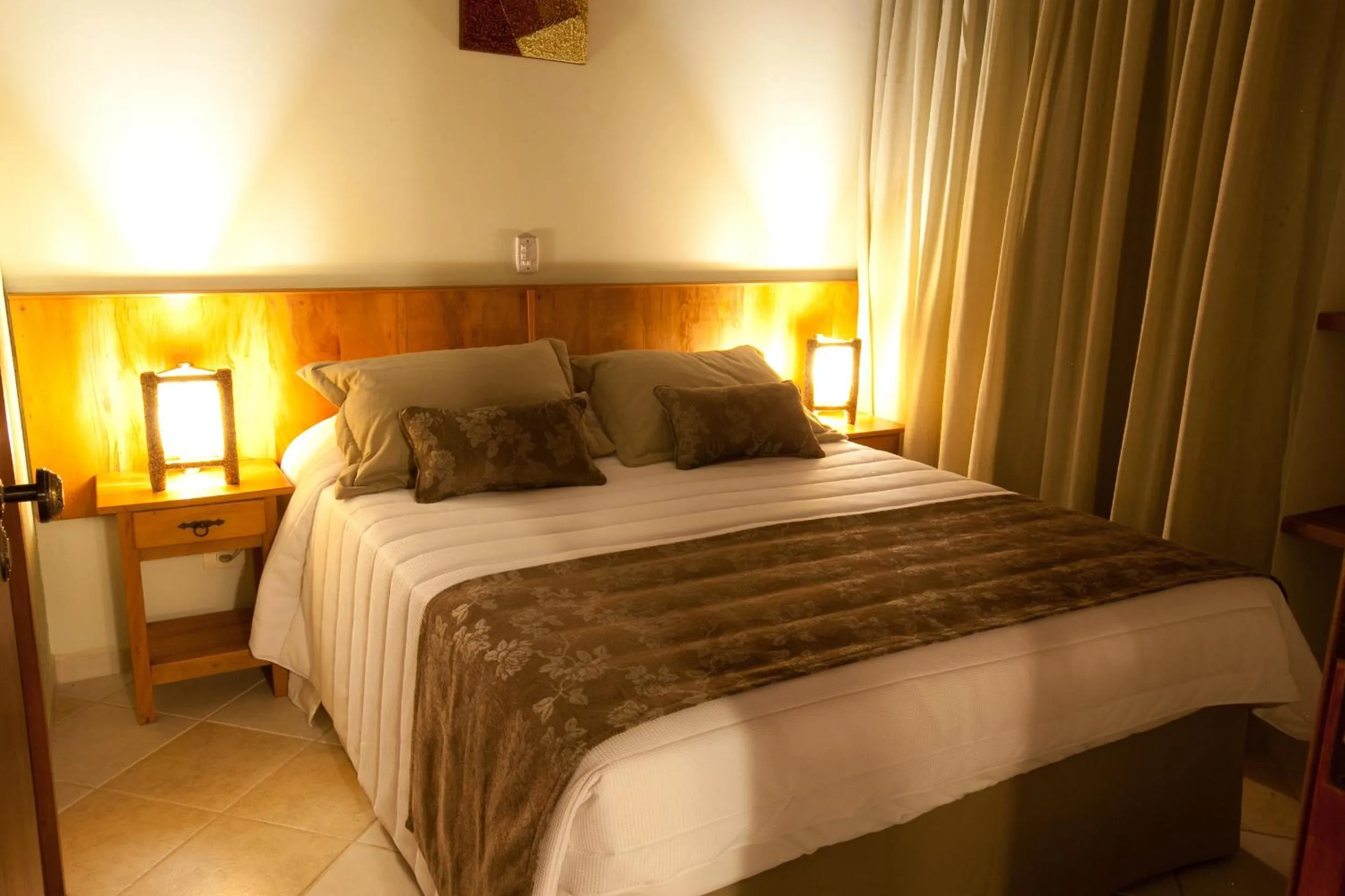 Bed in Refugio do Saci Hotel